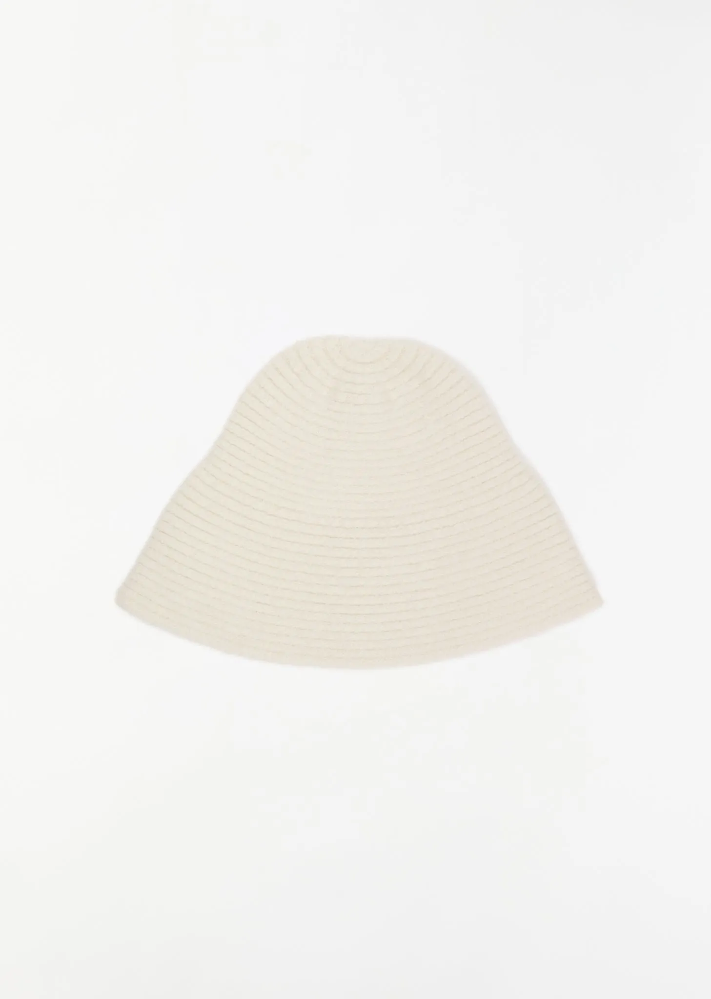 Rib Bell Hat — Raw White