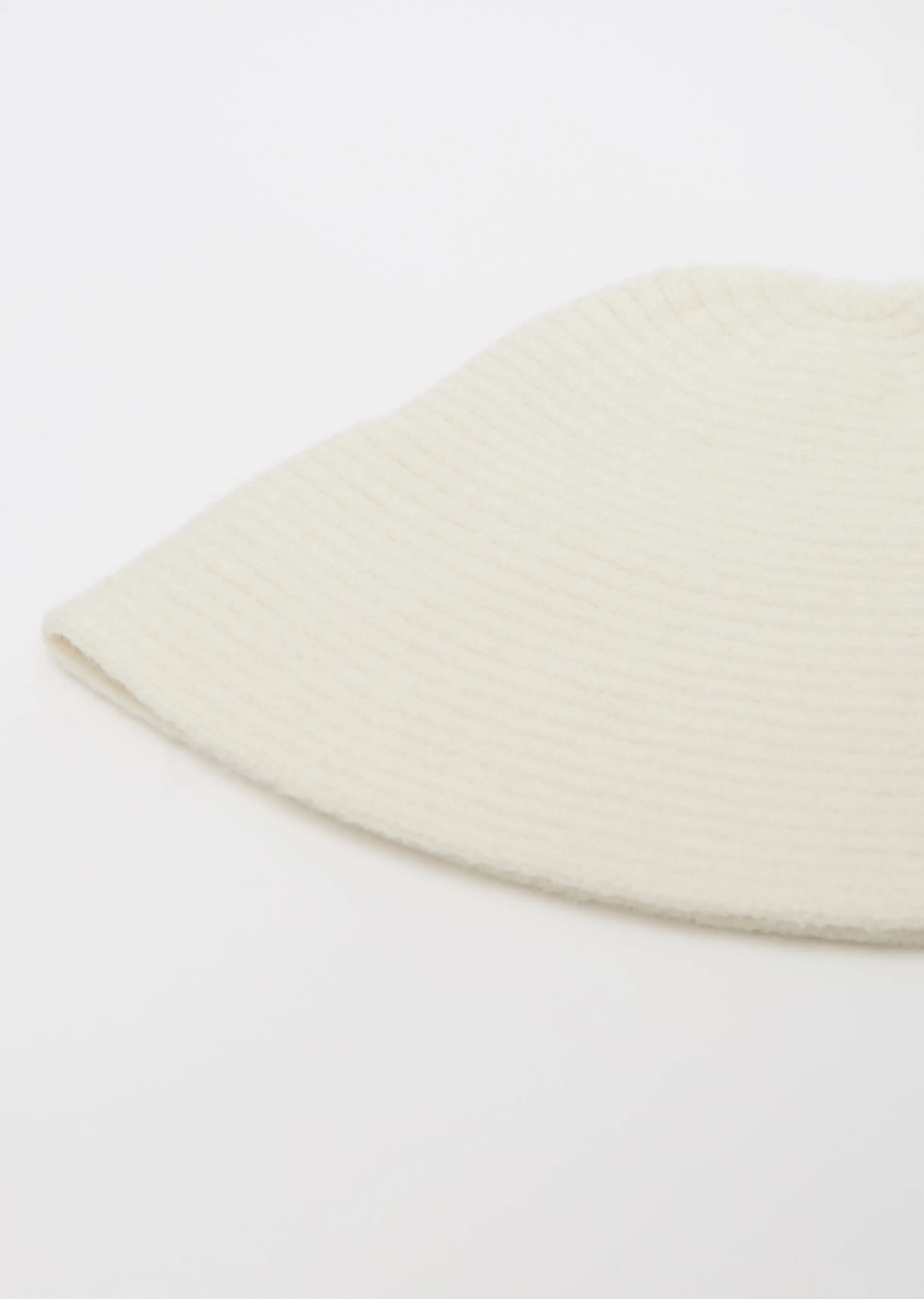 Rib Bell Hat — Raw White