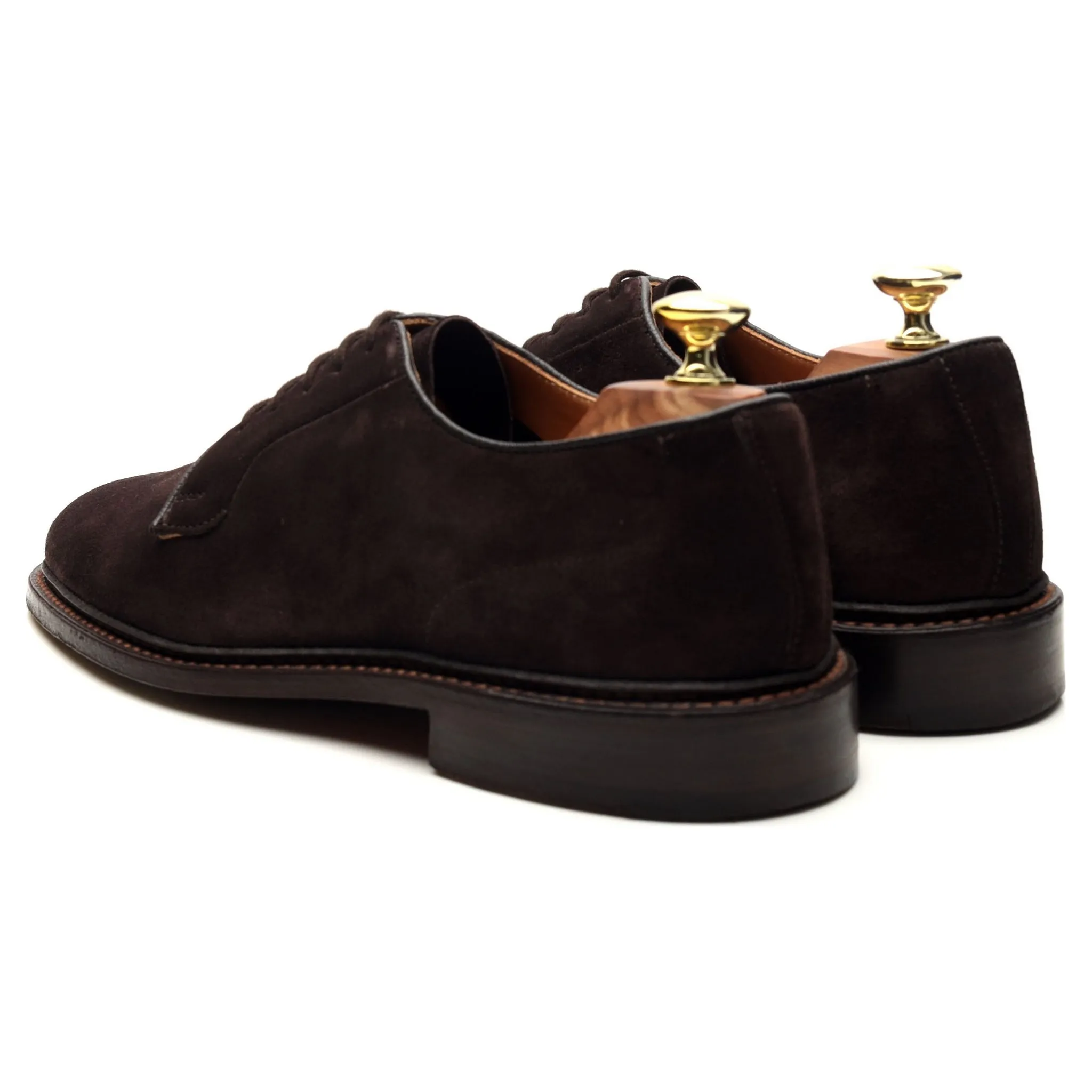 'Robert' Dark Brown Suede Derby UK 7