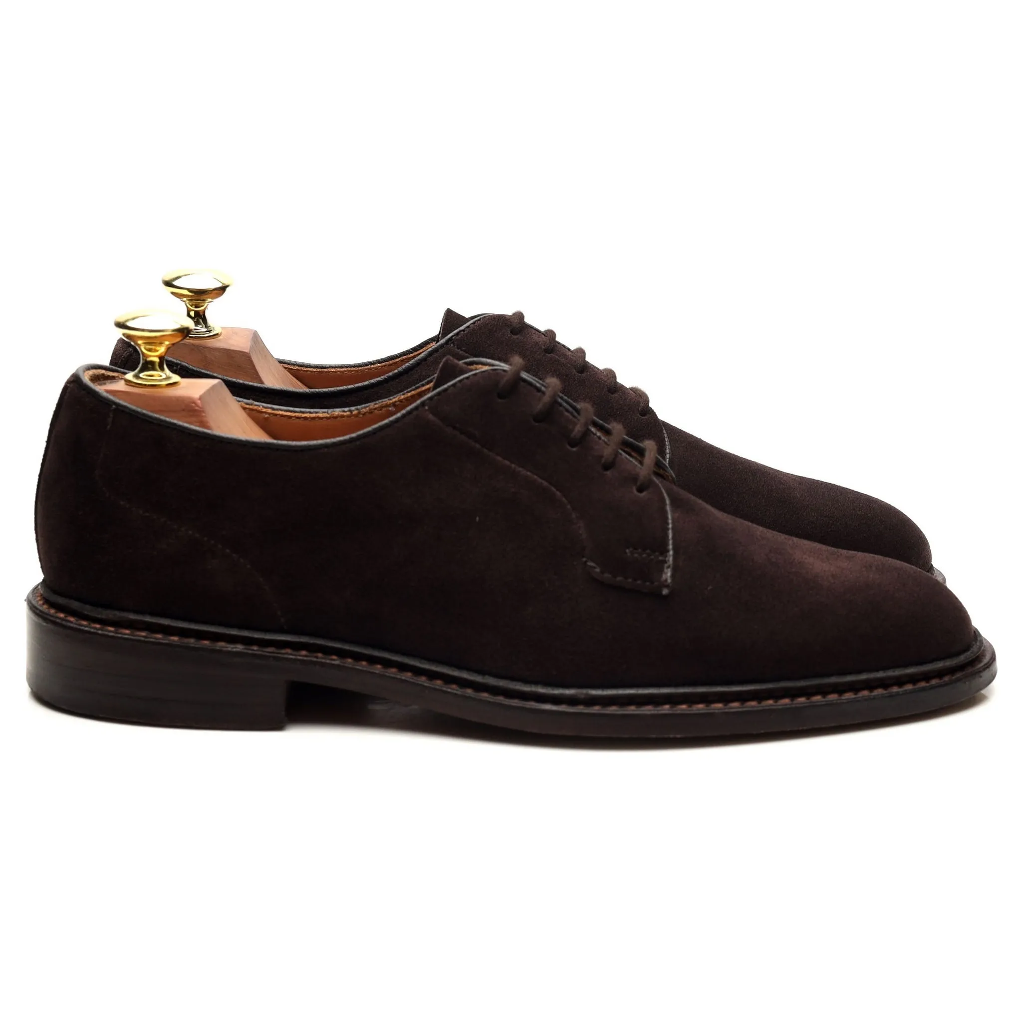 'Robert' Dark Brown Suede Derby UK 7