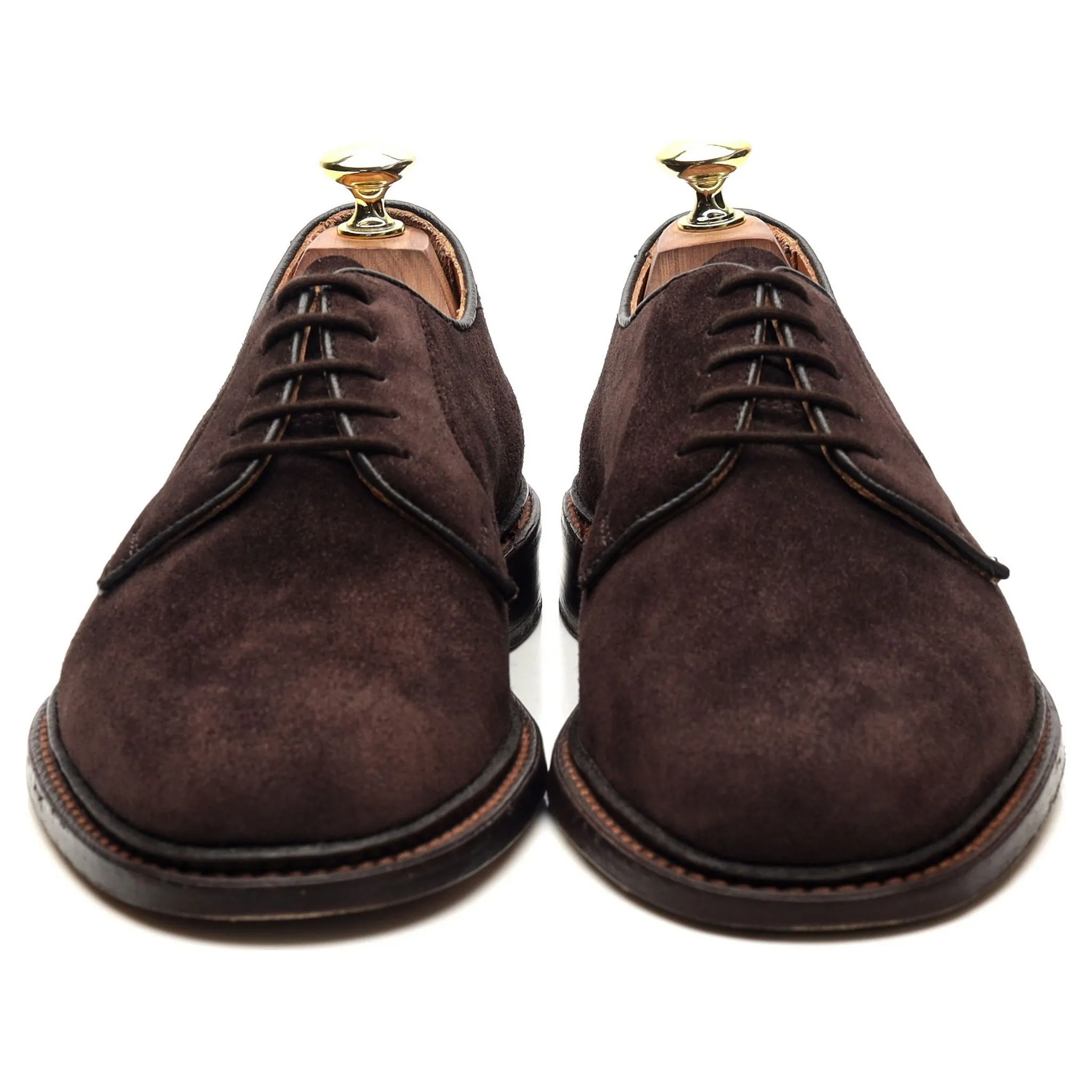 'Robert' Dark Brown Suede Derby UK 7