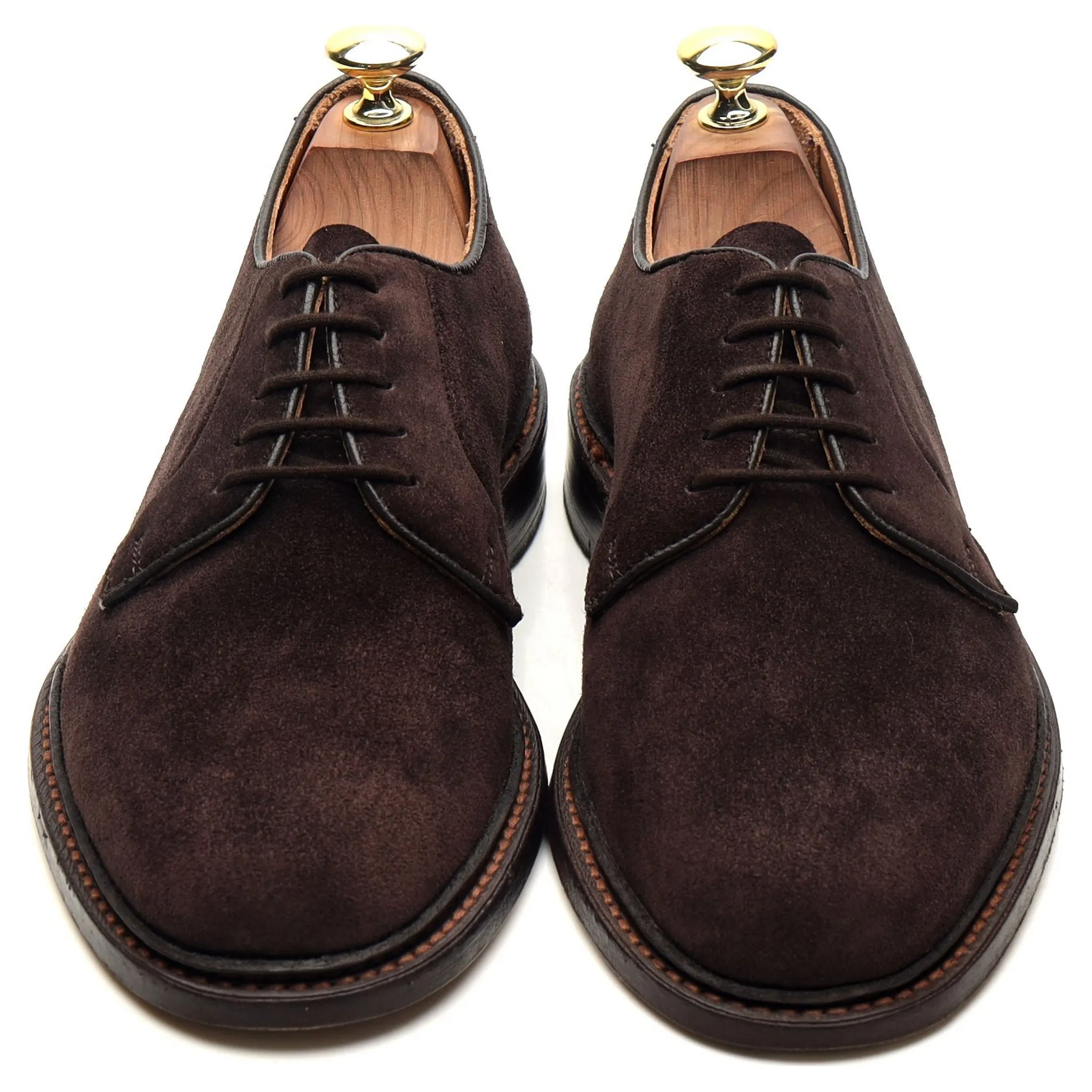 'Robert' Dark Brown Suede Derby UK 7