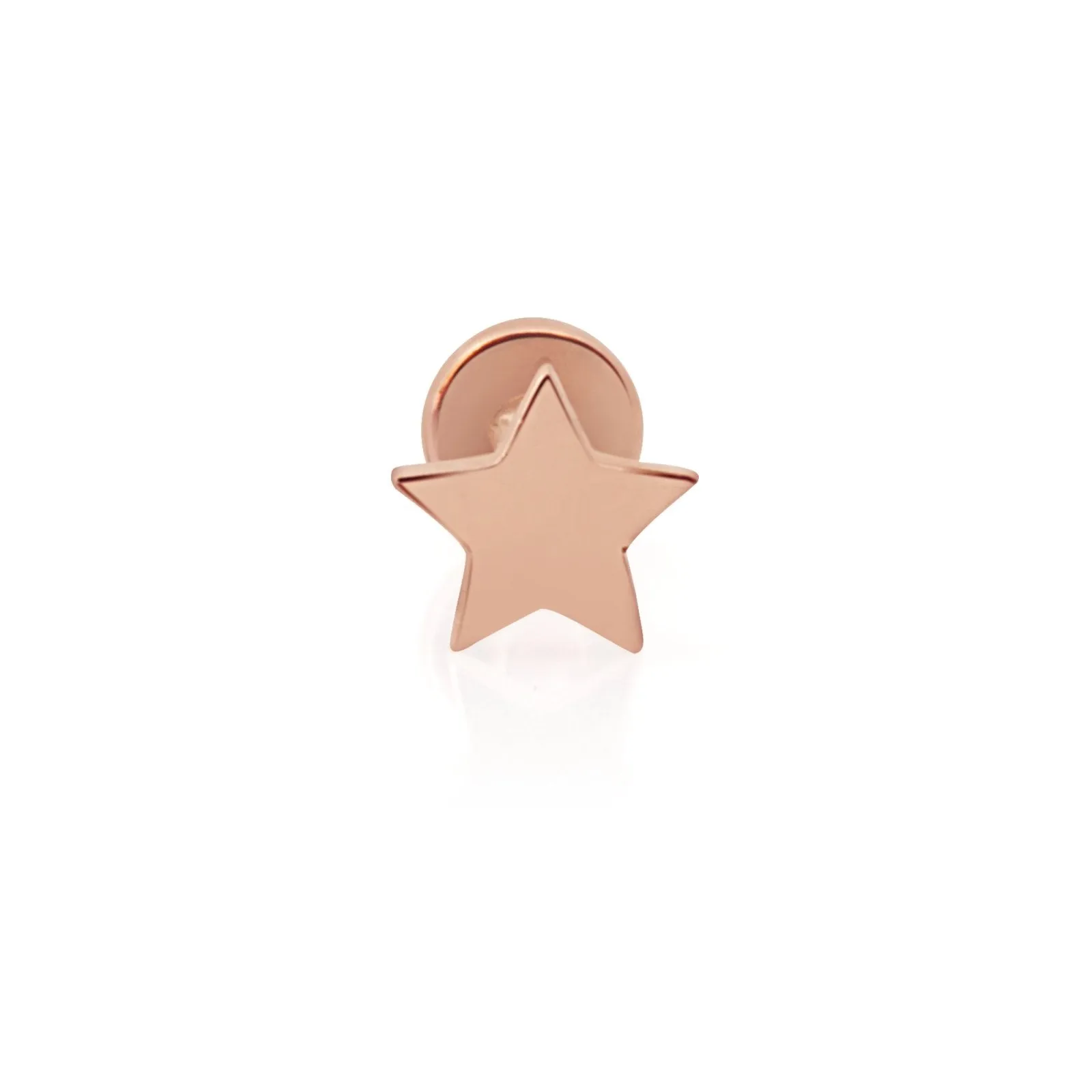 Rose Gold Star Flat Back Stud - Best Price & Free Shipping