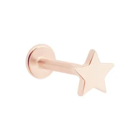 Rose Gold Star Flat Back Stud - Best Price & Free Shipping