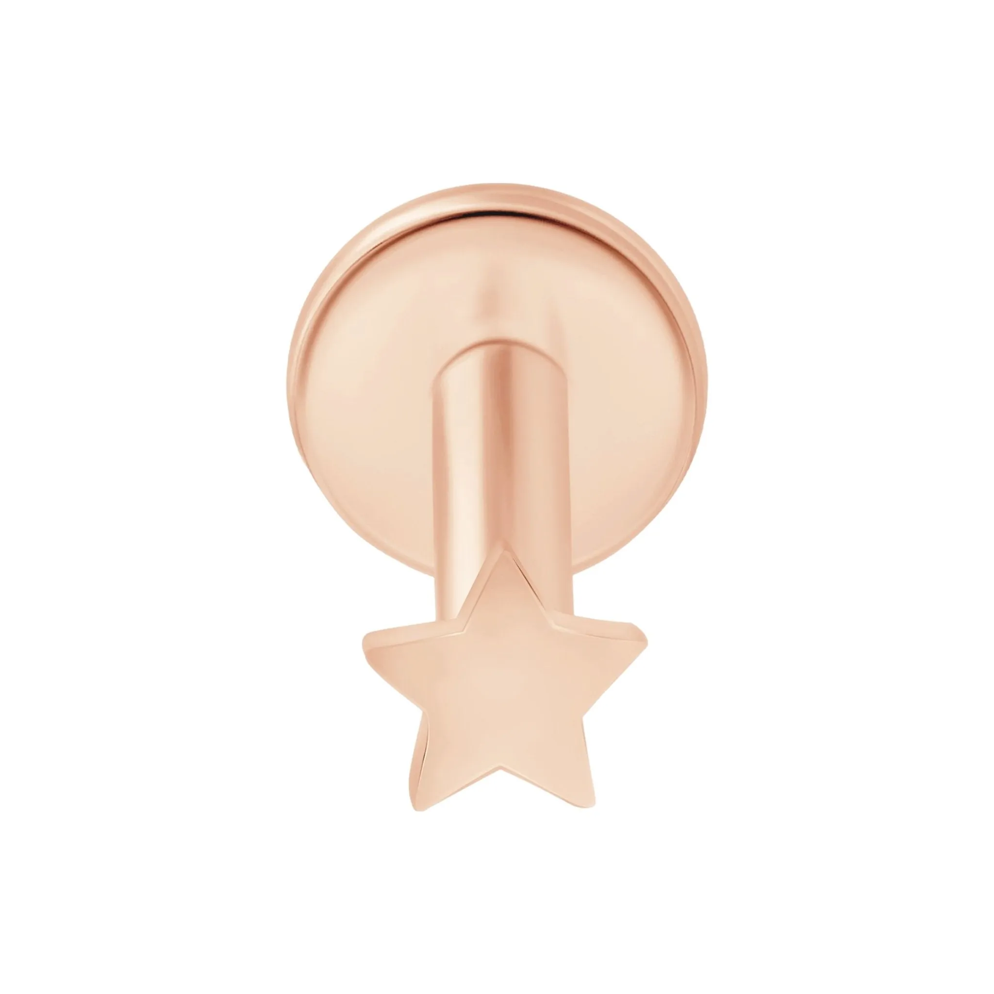 Rose Gold Star Flat Back Stud - Best Price & Free Shipping