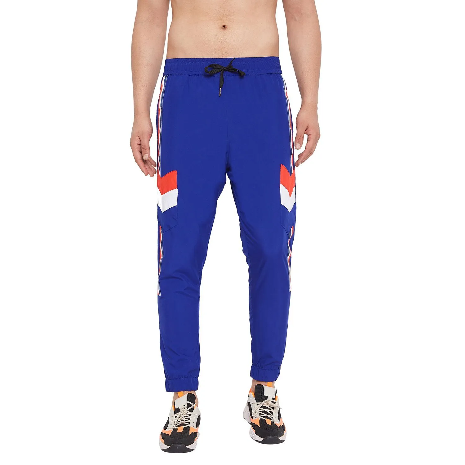 Royal Blue Nylon Taped Light weight Joggers