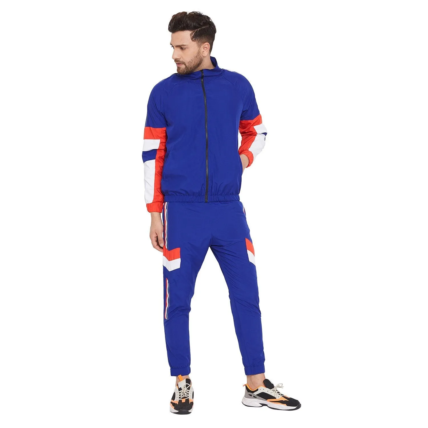 Royal Blue Nylon Taped Light weight Joggers