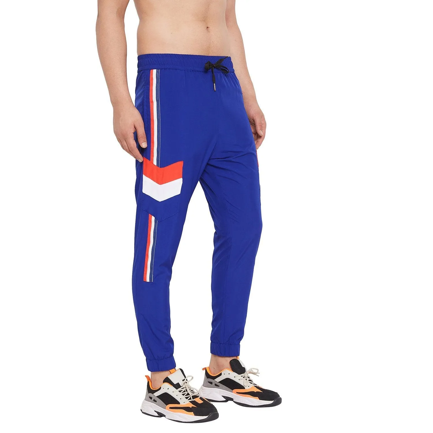 Royal Blue Nylon Taped Light weight Joggers