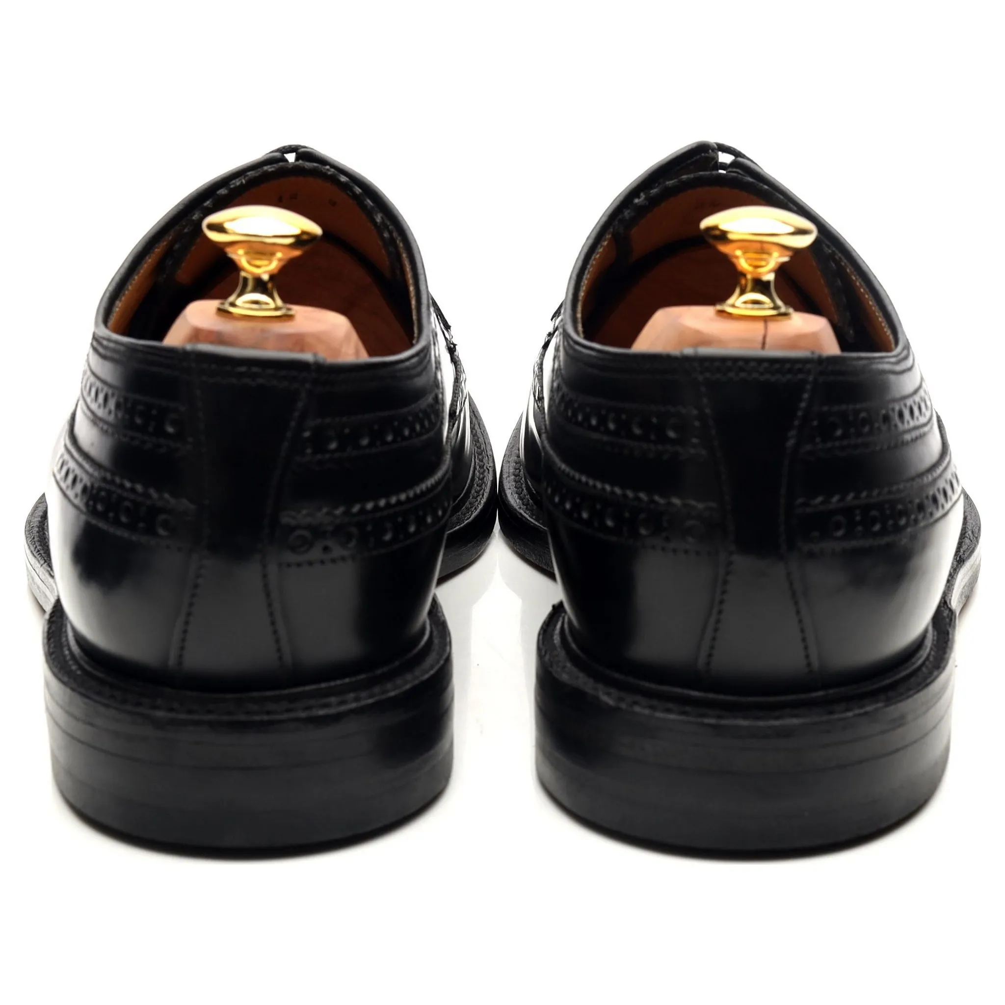 'Royal Brogue' Black Leather Derby UK 12