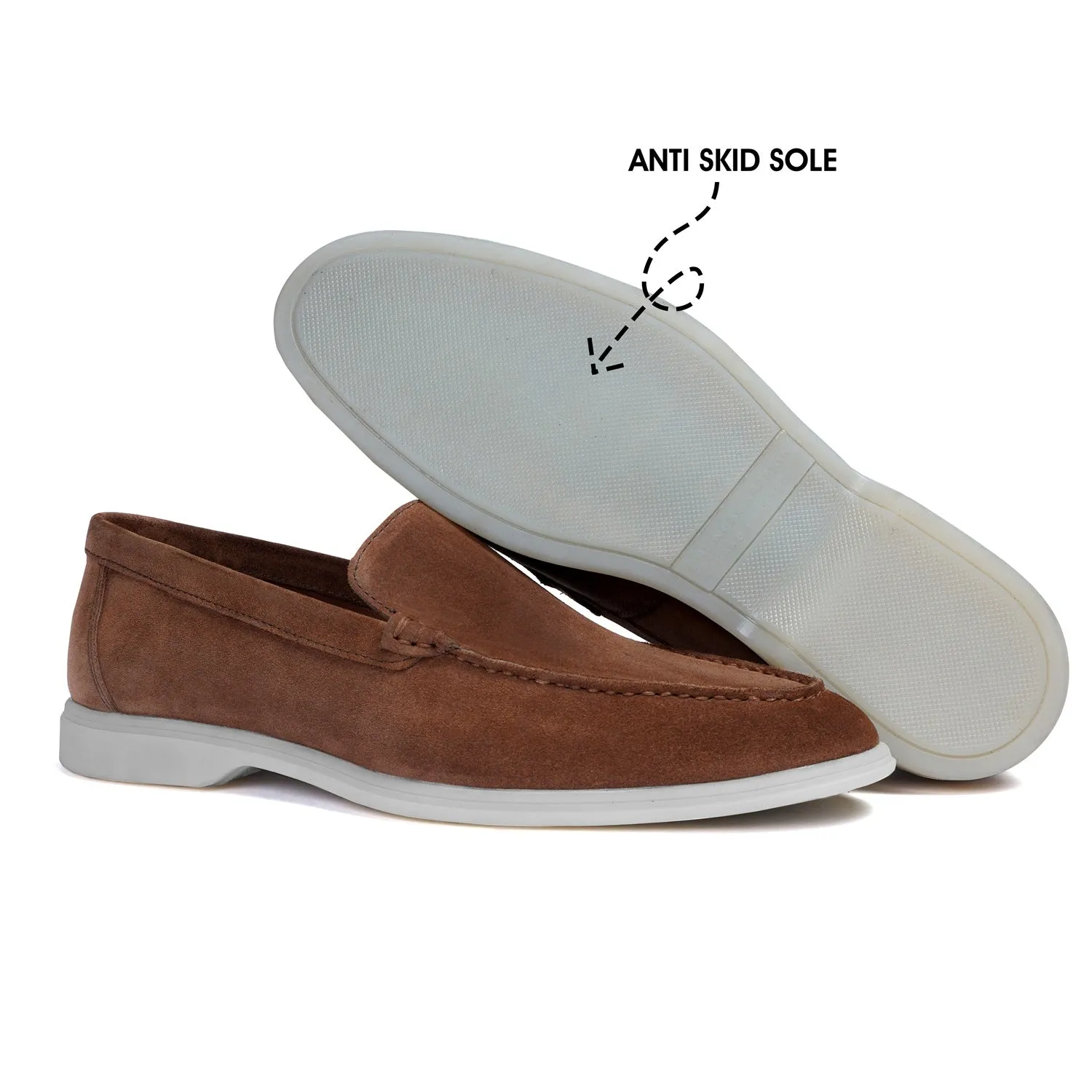 Rustic Finish Yacht Slip-On Shoes