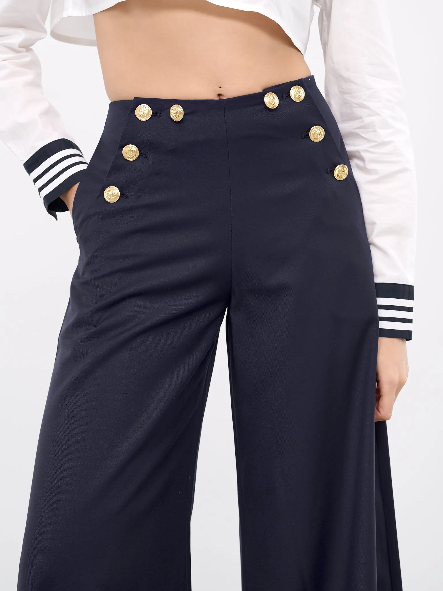 Sailor Wide Trousers (00TR14-NAVY-BLUE)