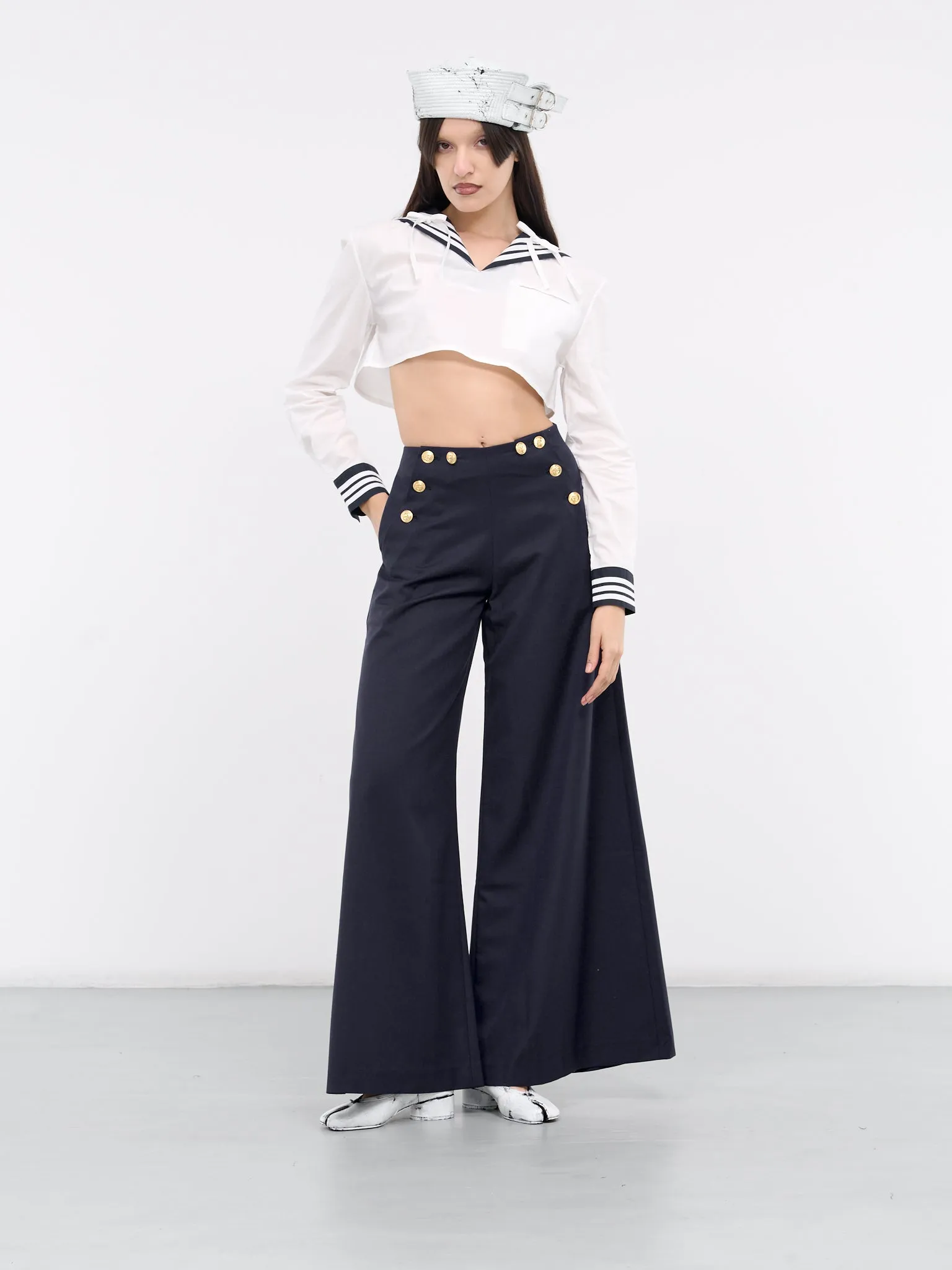 Sailor Wide Trousers (00TR14-NAVY-BLUE)