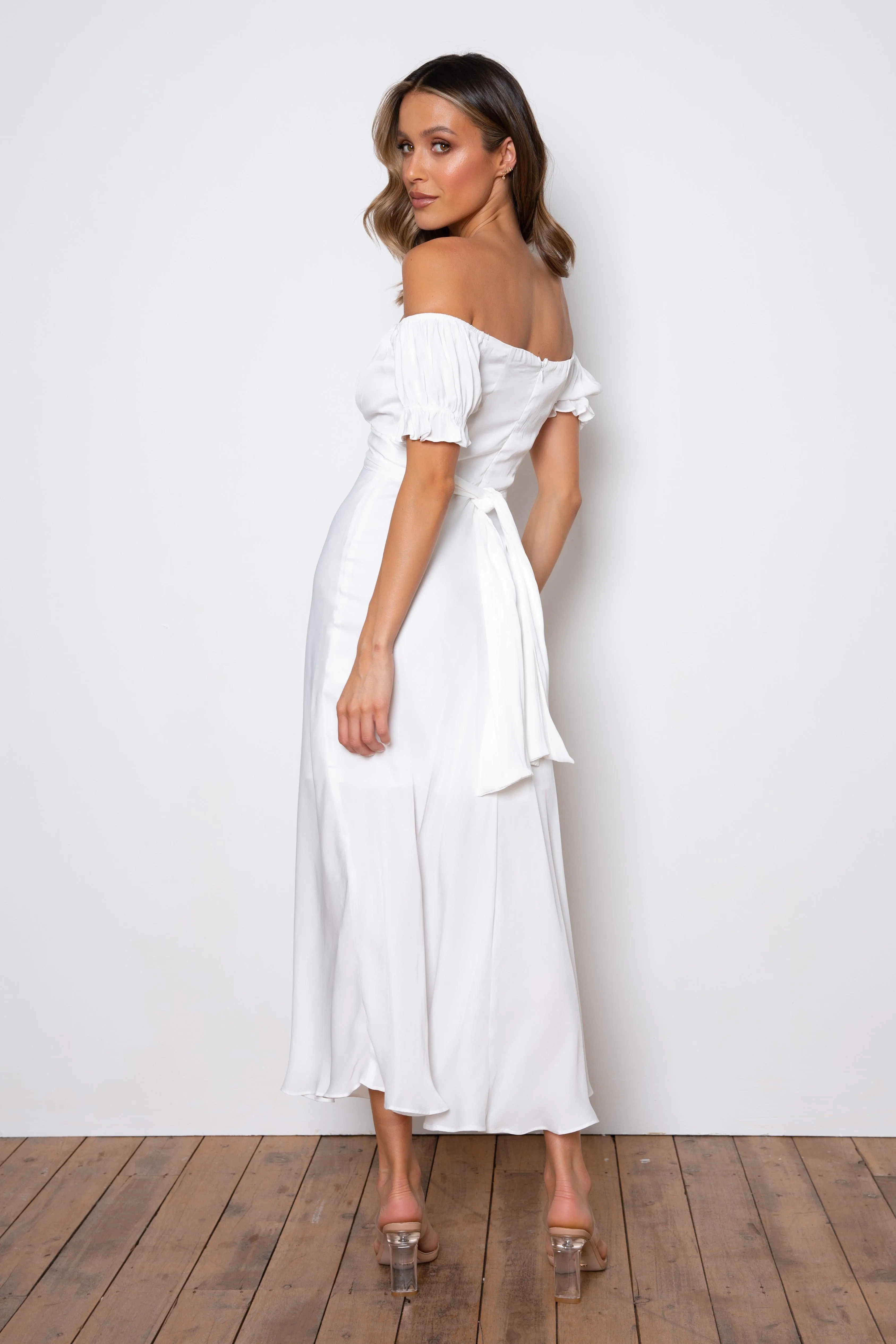 White Samantha Dress