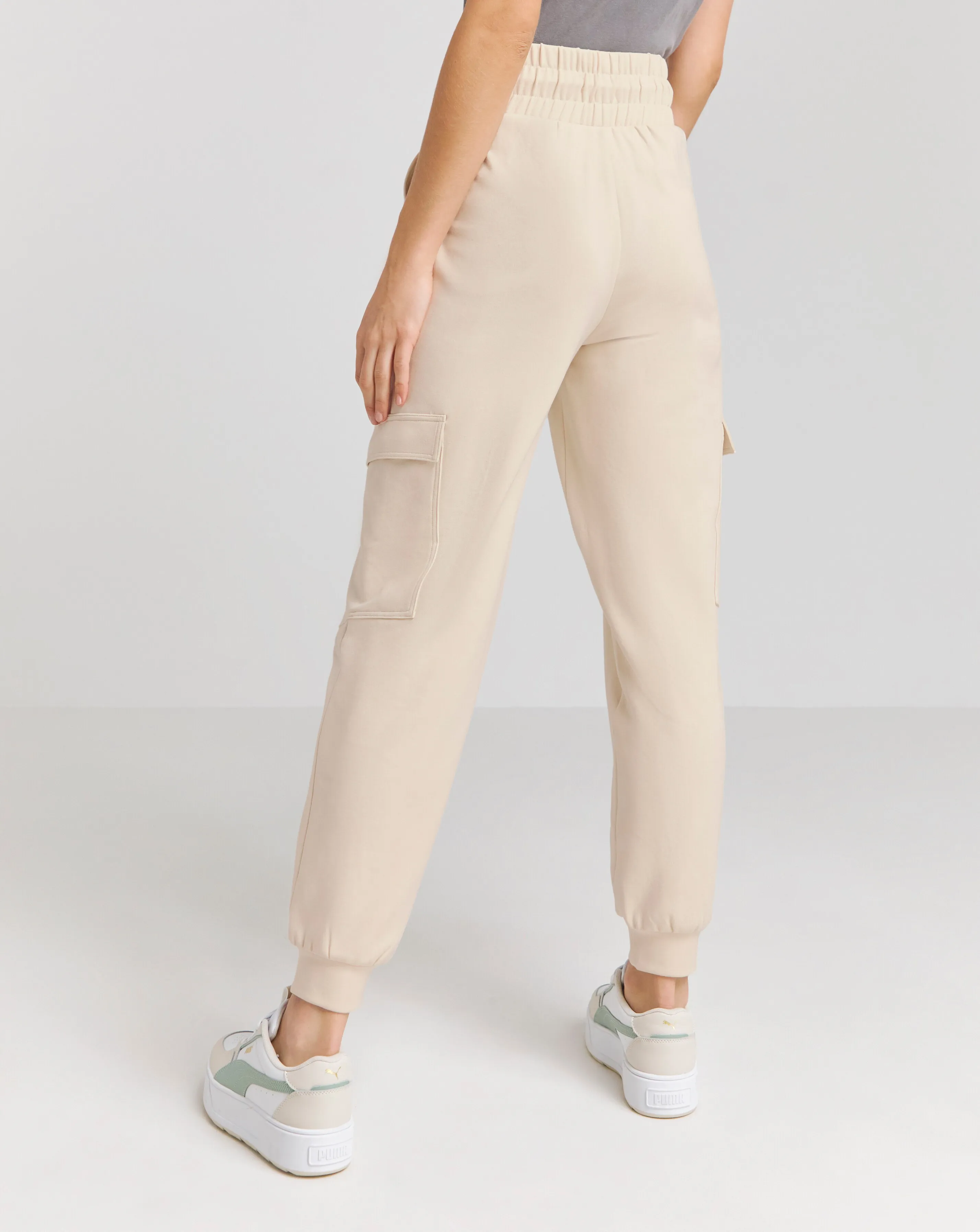 Sand Soft Cuffed Cargo Joggers | Simply Be