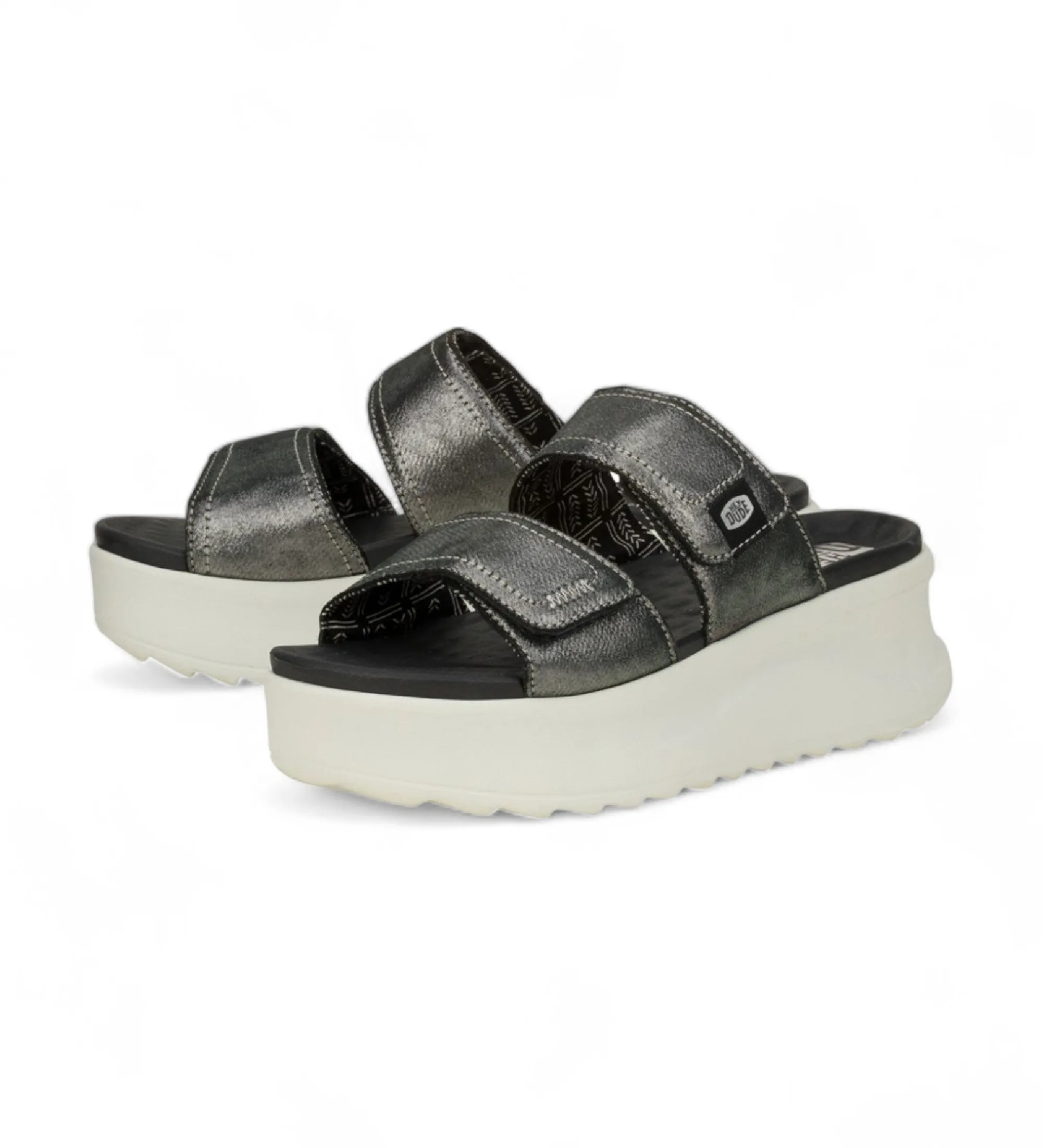 Delray Slide Classic silver sandals