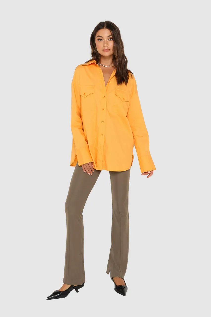 Vibrant Orange Saskia Shirt