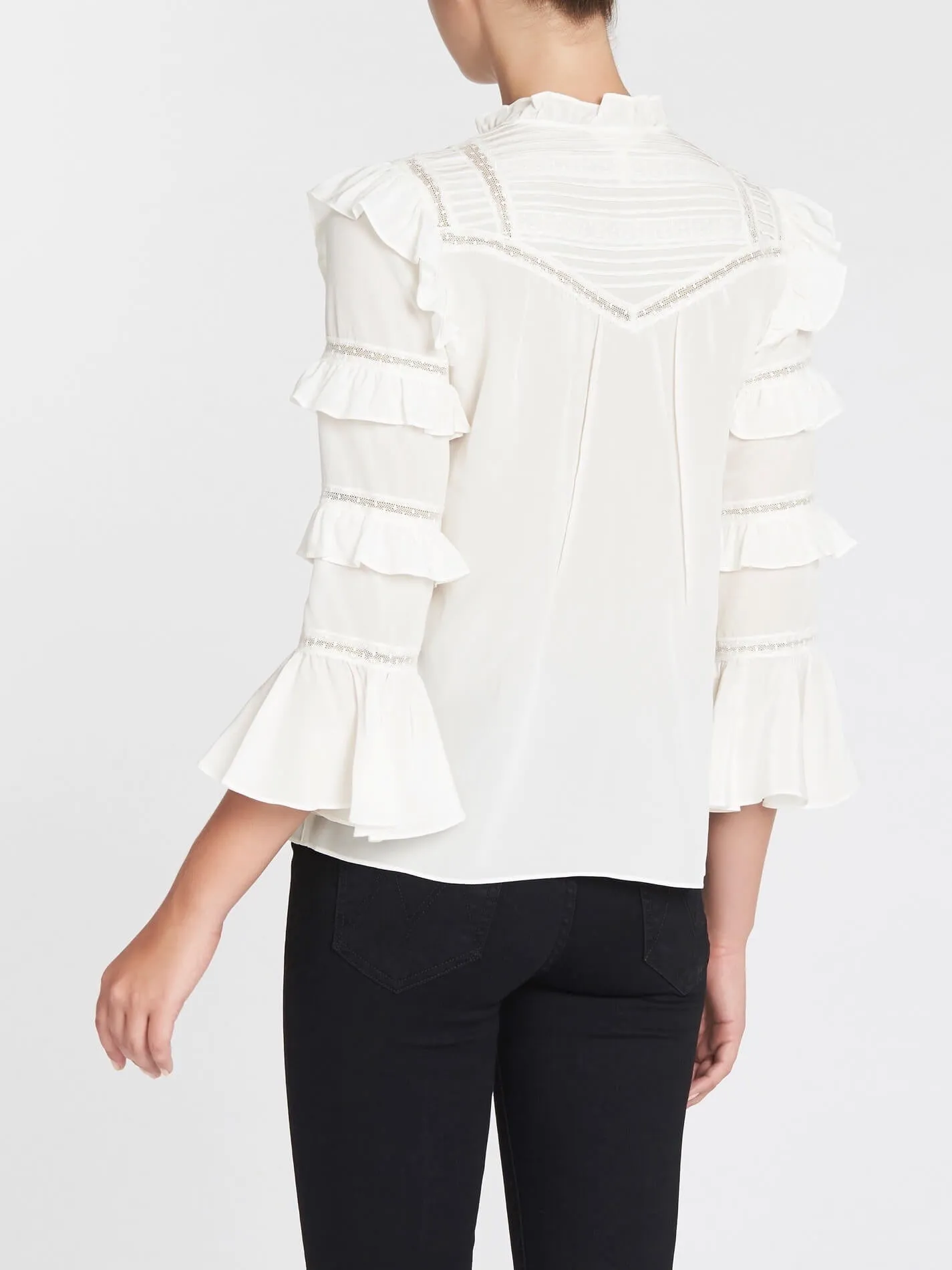 Satin And Lace Blouse