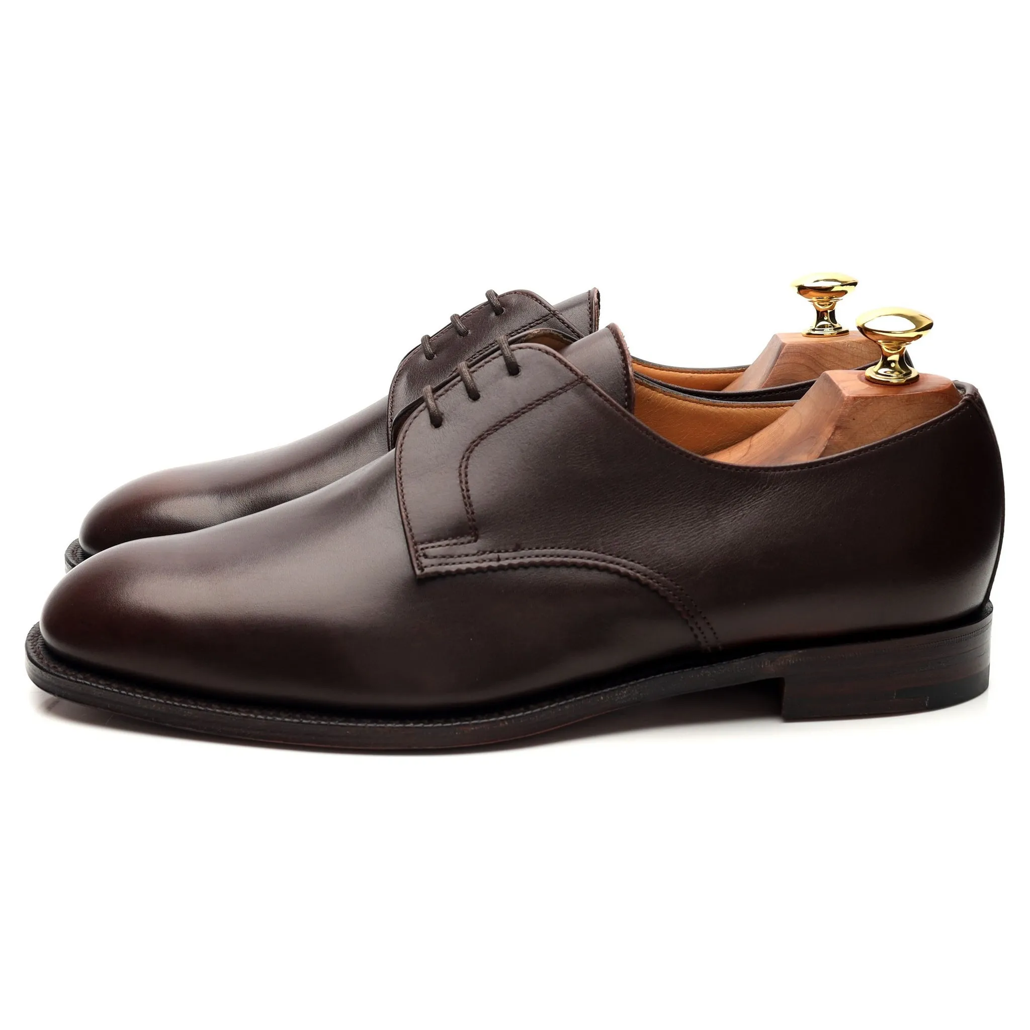 'Scott 2' Dark Brown Leather Derby UK 8.5 H