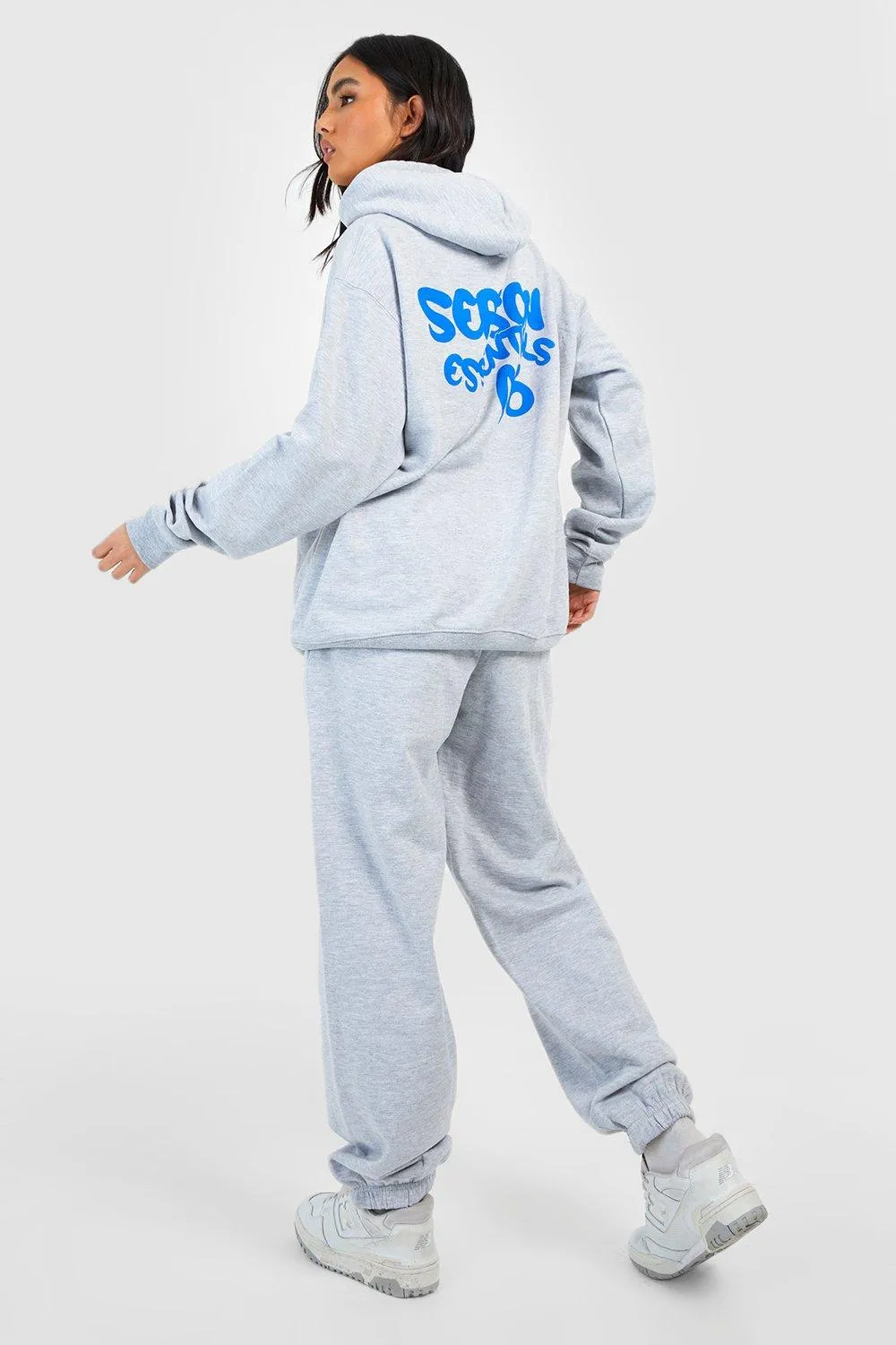 Season Essentials Slogan Hooded Tracksuit