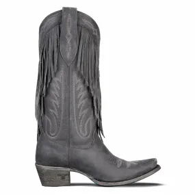 Senita Falls Fringe Embroidered Snip Toe Cowboy Boots