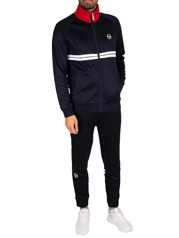 Sergio Tacchini Dallas Track Joggers - Night Sky/White