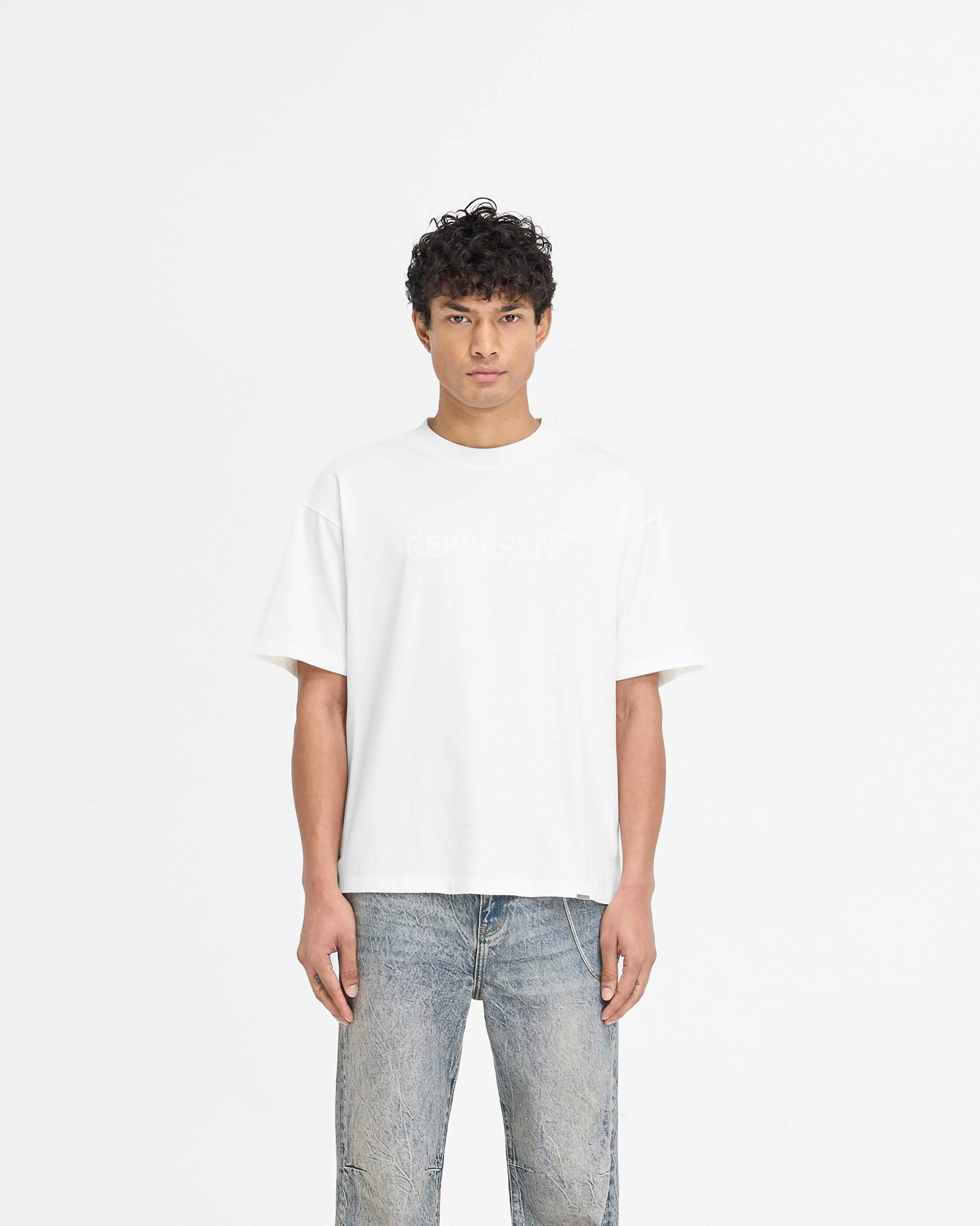 Serif Logo T-Shirt - Flat White