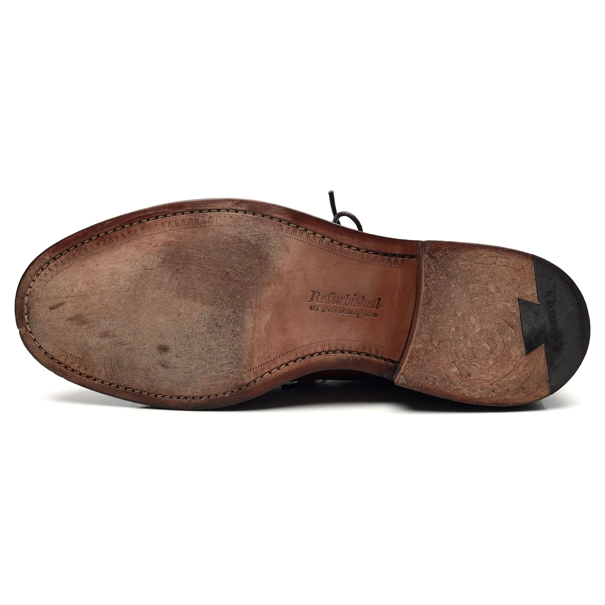 'Shannon' Tan Brown Leather Derby UK 8 G