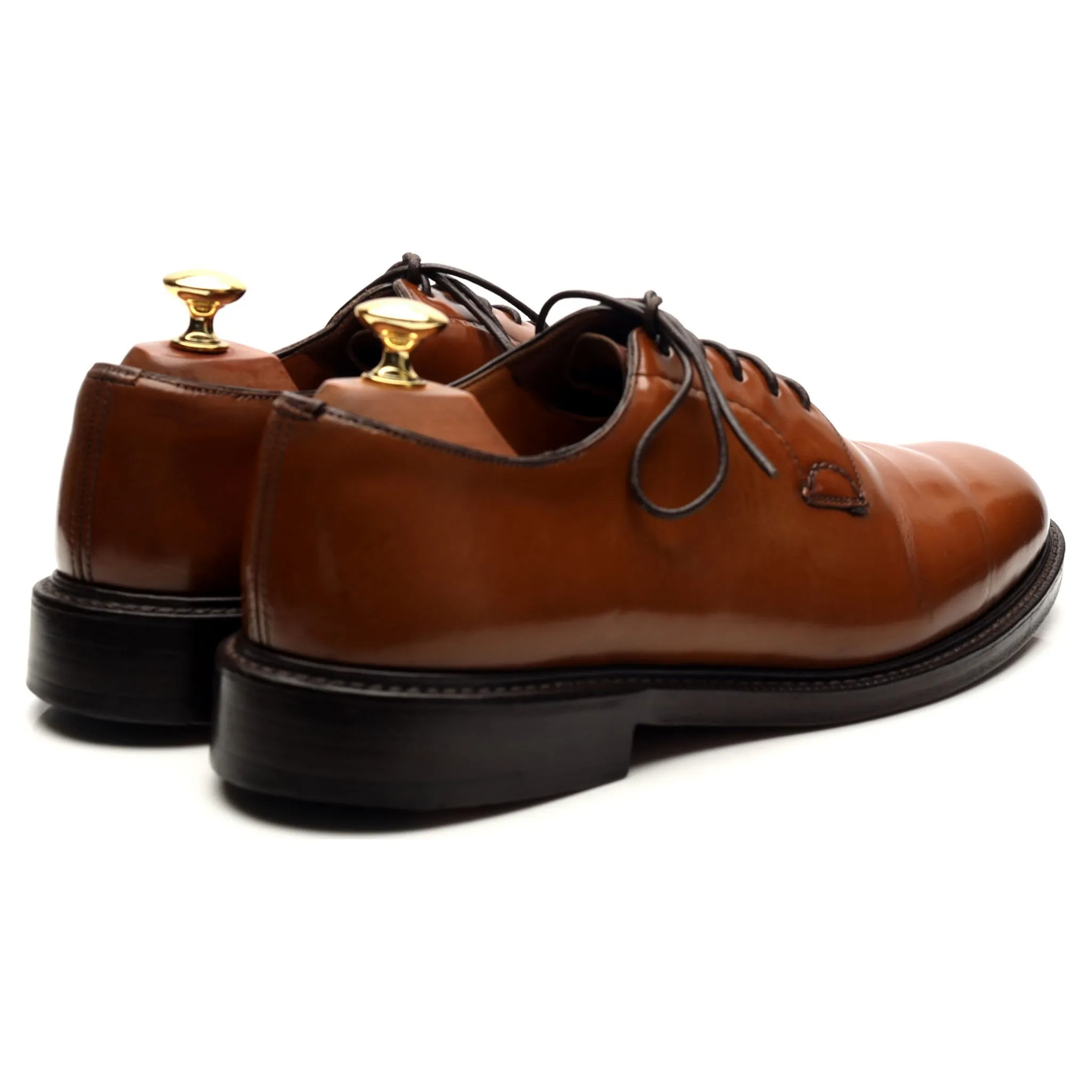 'Shannon' Tan Brown Leather Derby UK 8 G