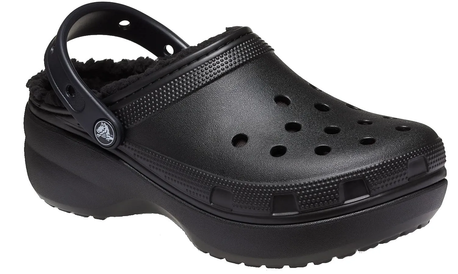 shoes Crocs Classic Platform Lined Clog W - Black - women´s