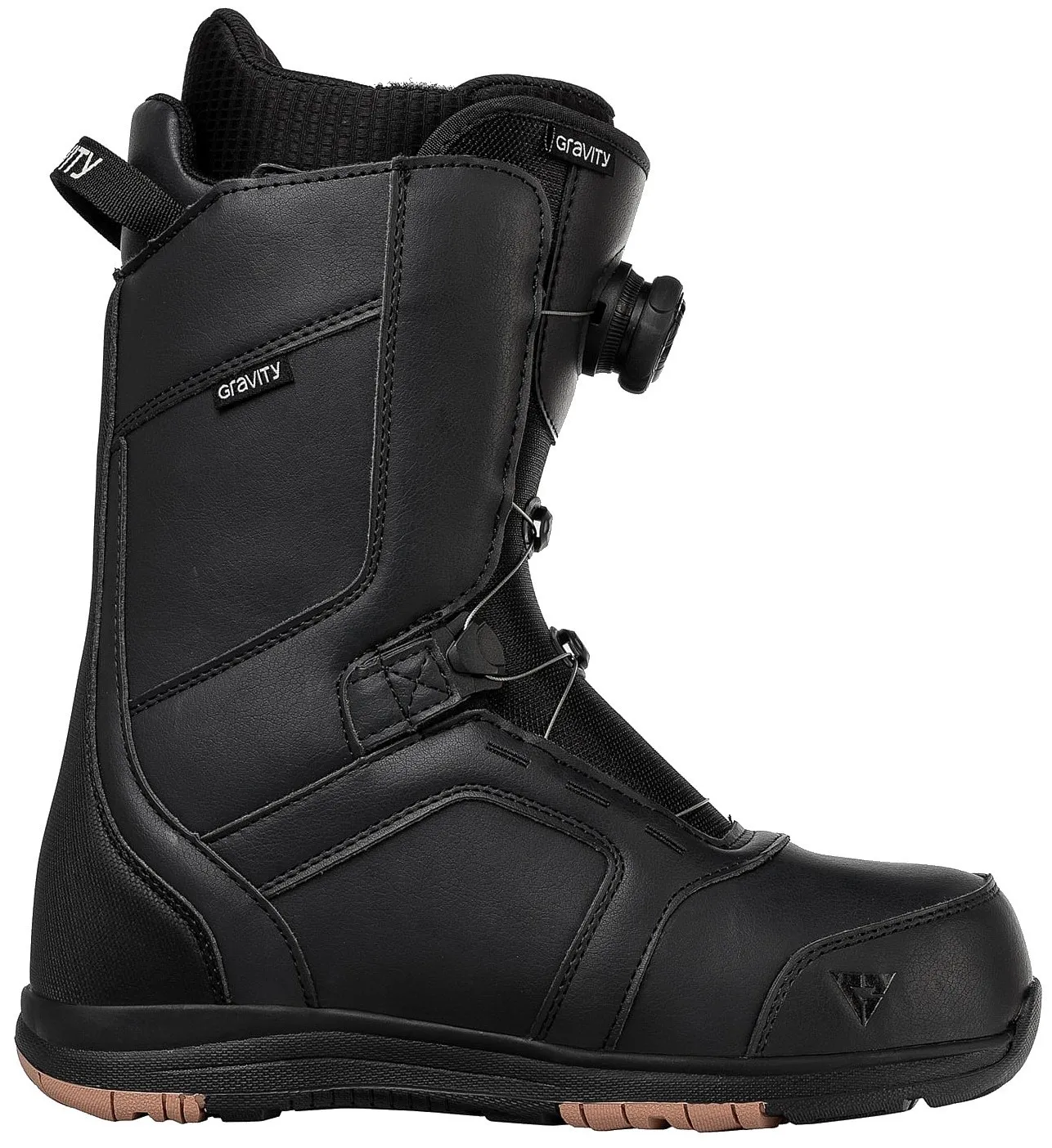 shoes Gravity Recon Atop Boa - Black/Gum - men´s