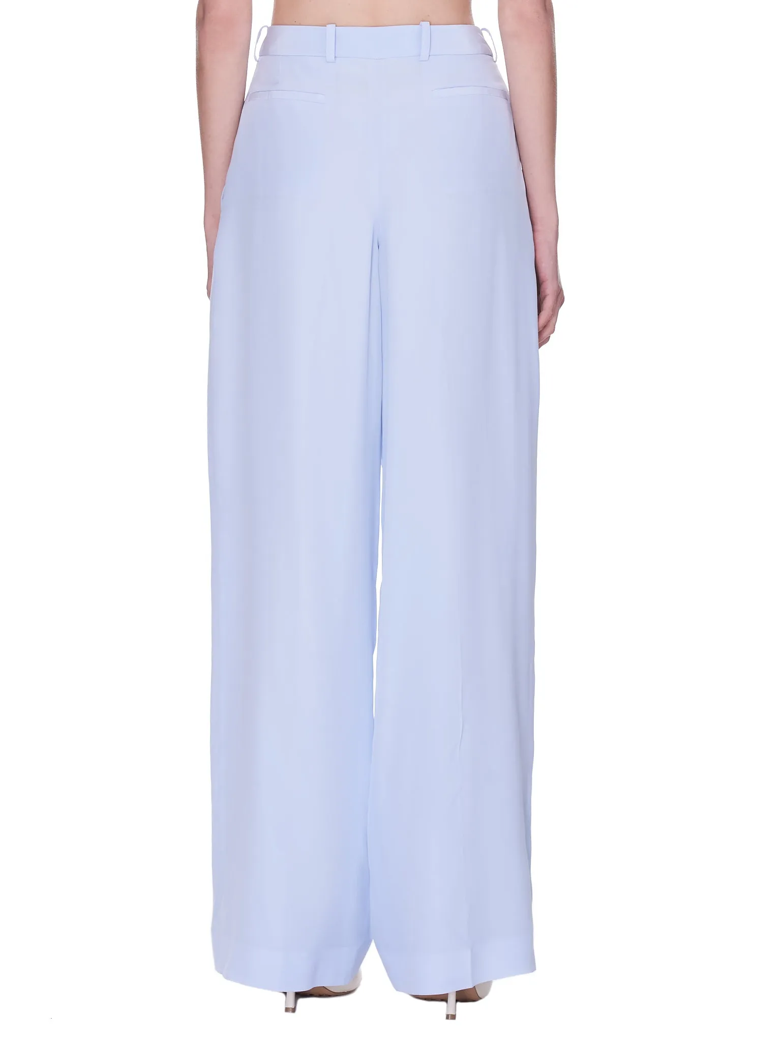 Silk Trousers (21ECPA002SE0801-LIGHT-ICY-BLUE)