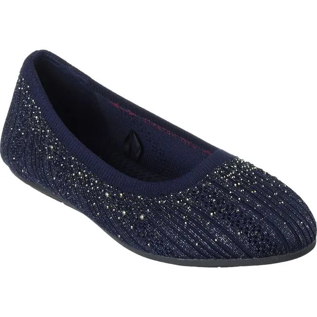 Skechers Women's Cleo 2.0 Glitzy Daze Flat