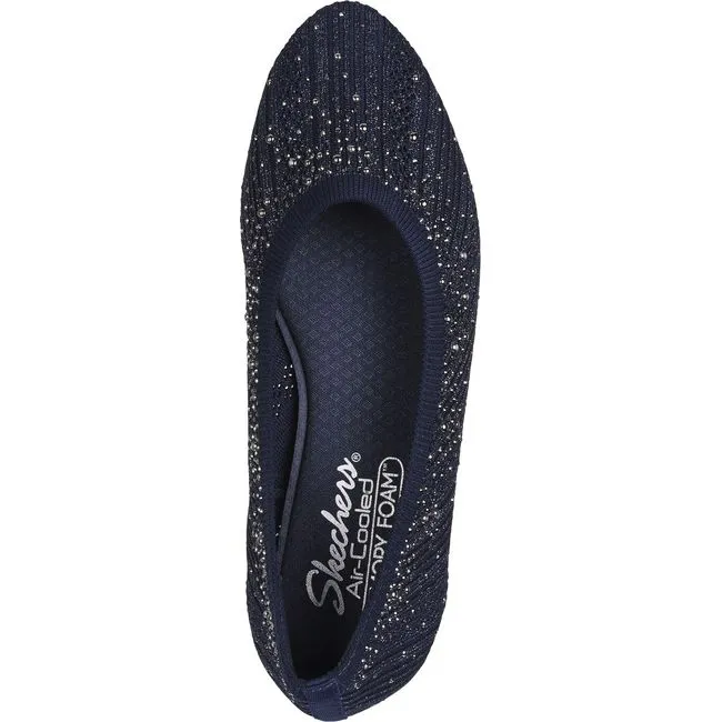 Skechers Women's Cleo 2.0 Glitzy Daze Flat