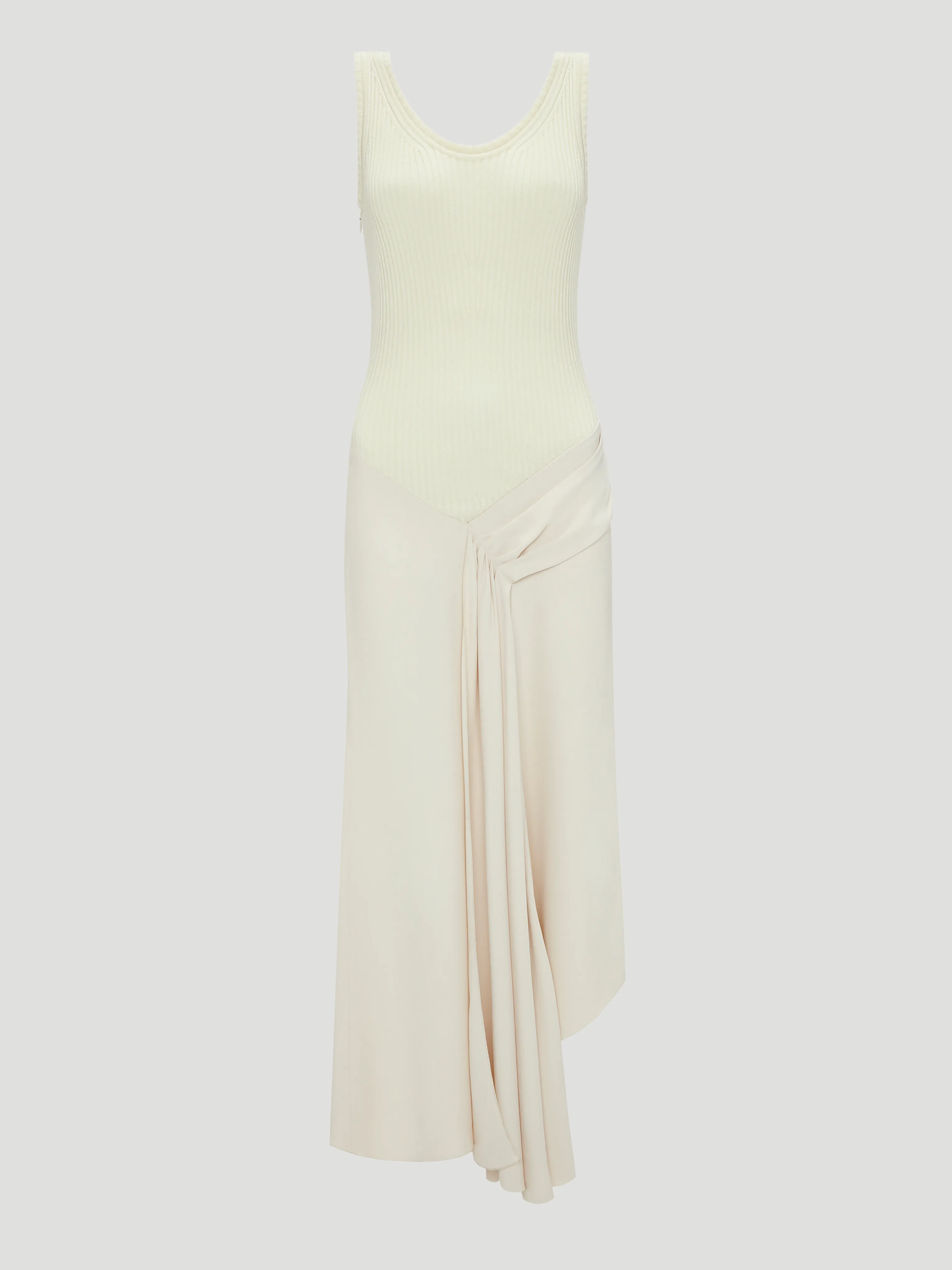 Sleeveless Cream Dress with Tie Detail | Shop Now