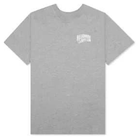 Small Arch Short Sleeve Knit in Heather Grey