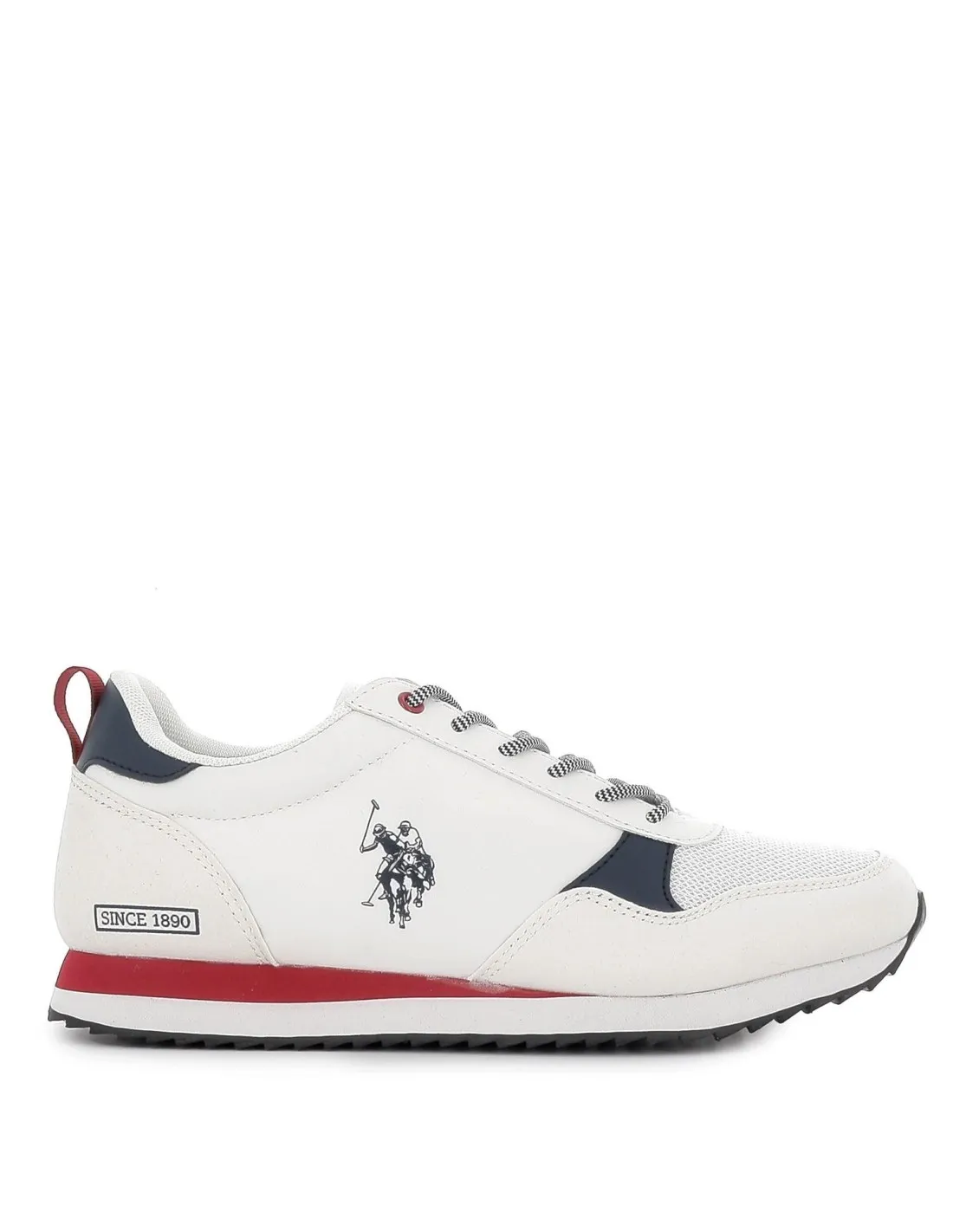 White lace-up men's sneakers by U.S. POLO ASSN.