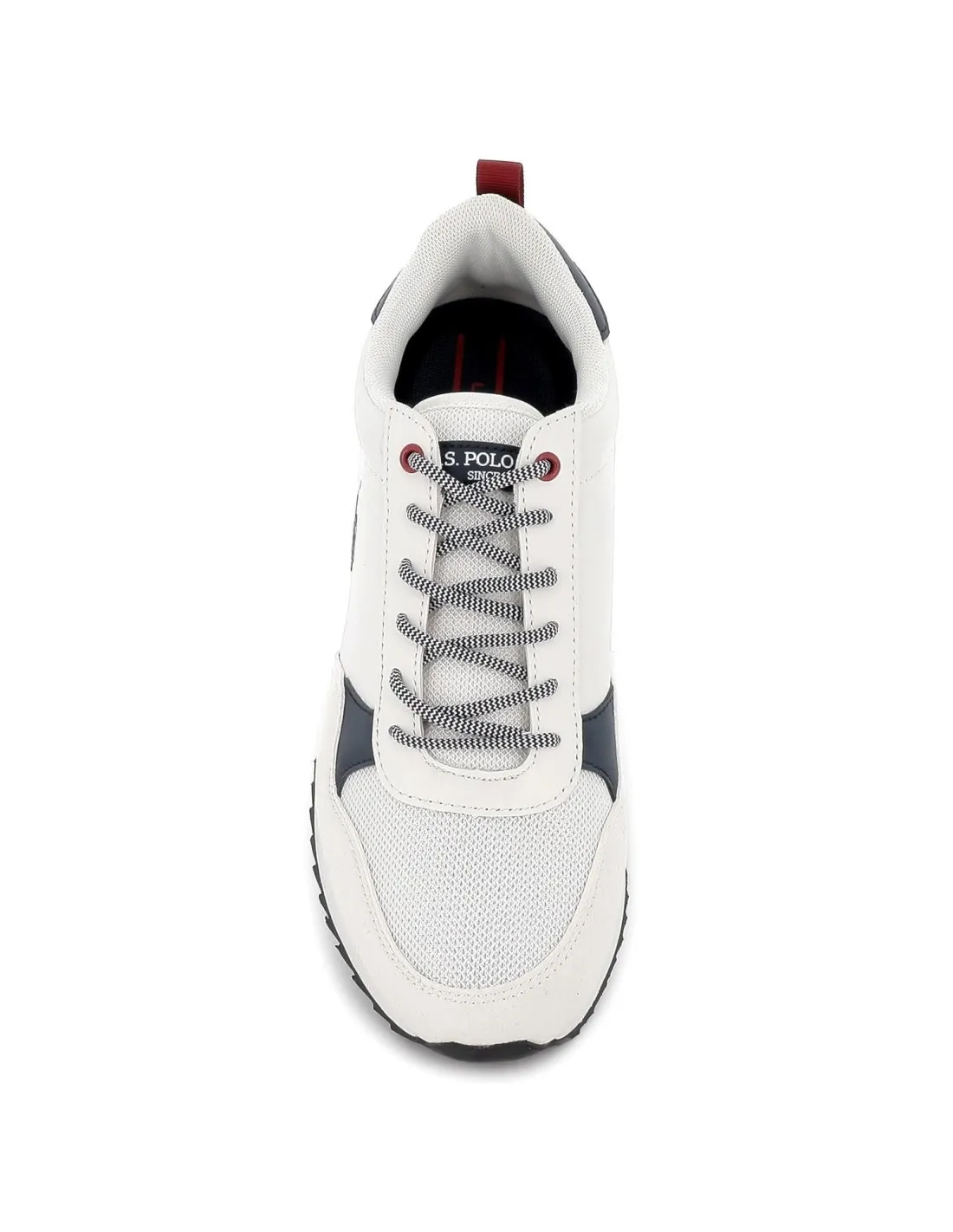 White lace-up men's sneakers by U.S. POLO ASSN.