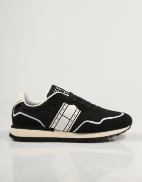 TOMMY HILFIGER Tjm Runner Mix Material Sneakers in Black