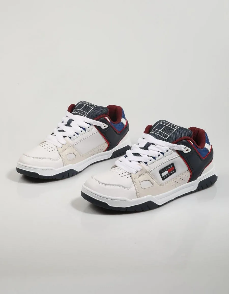 Tommy Hilfiger White Skate Sneaker - Tommy Jeans 79921