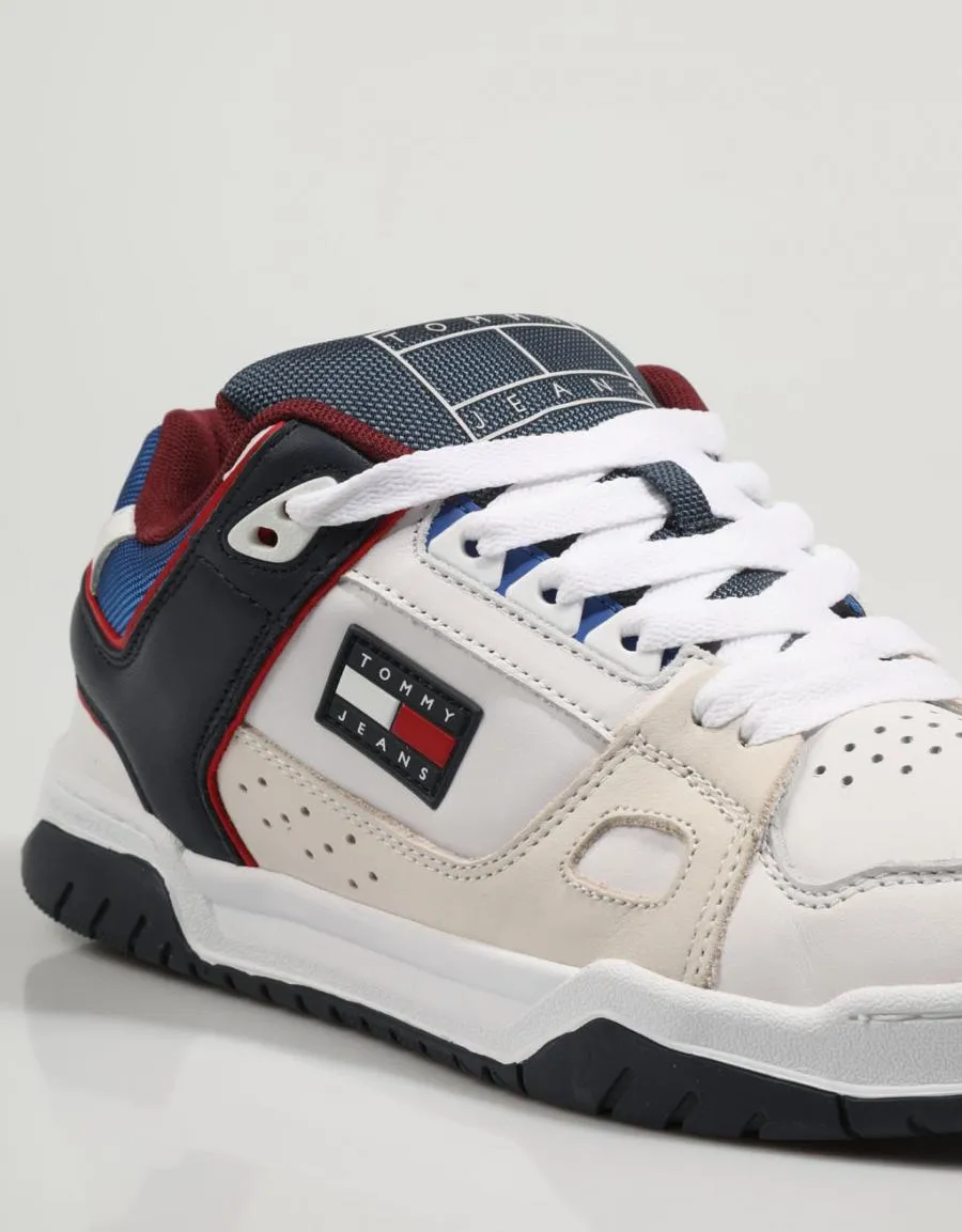 Tommy Hilfiger White Skate Sneaker - Tommy Jeans 79921