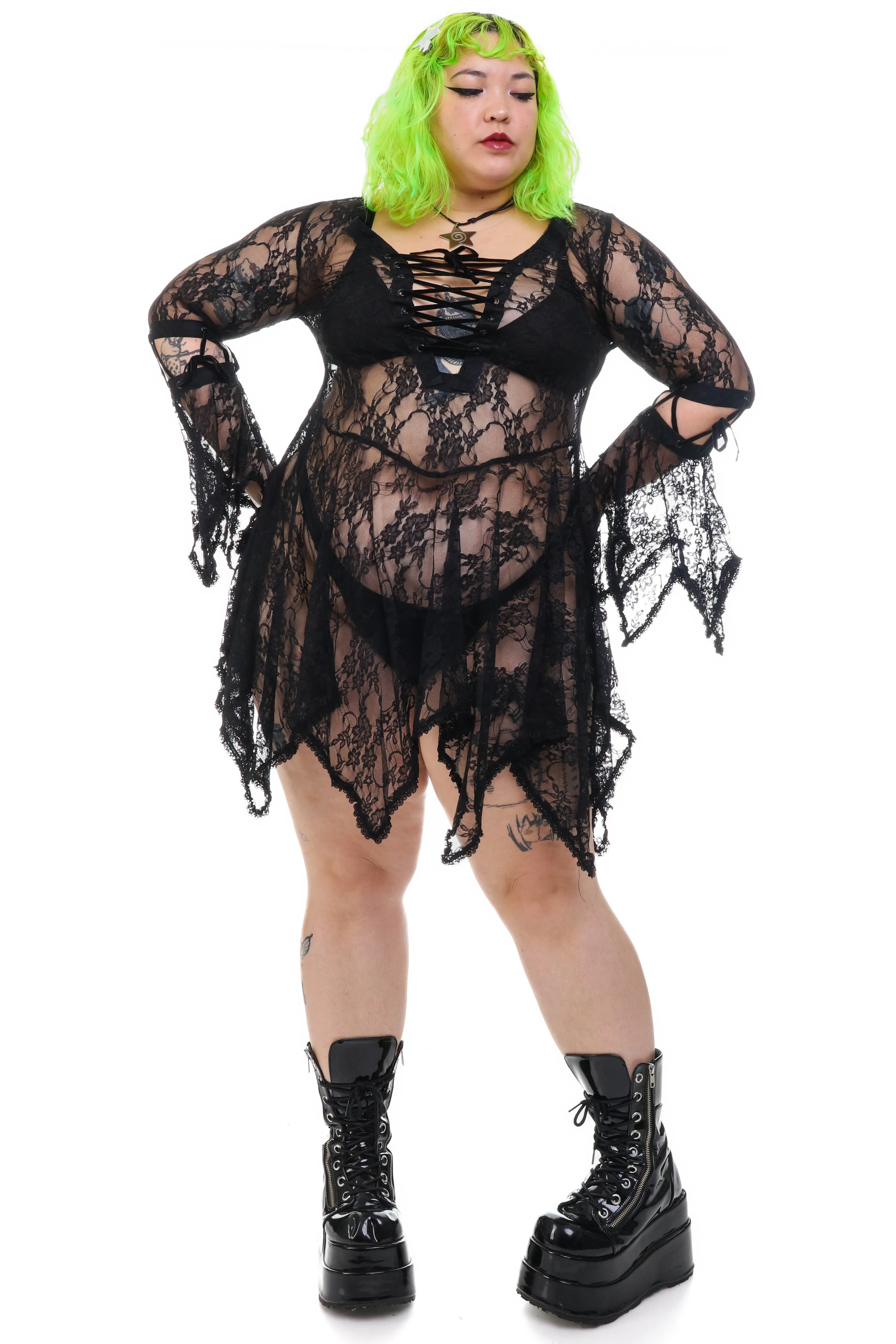 Sonja Black Lace Dress