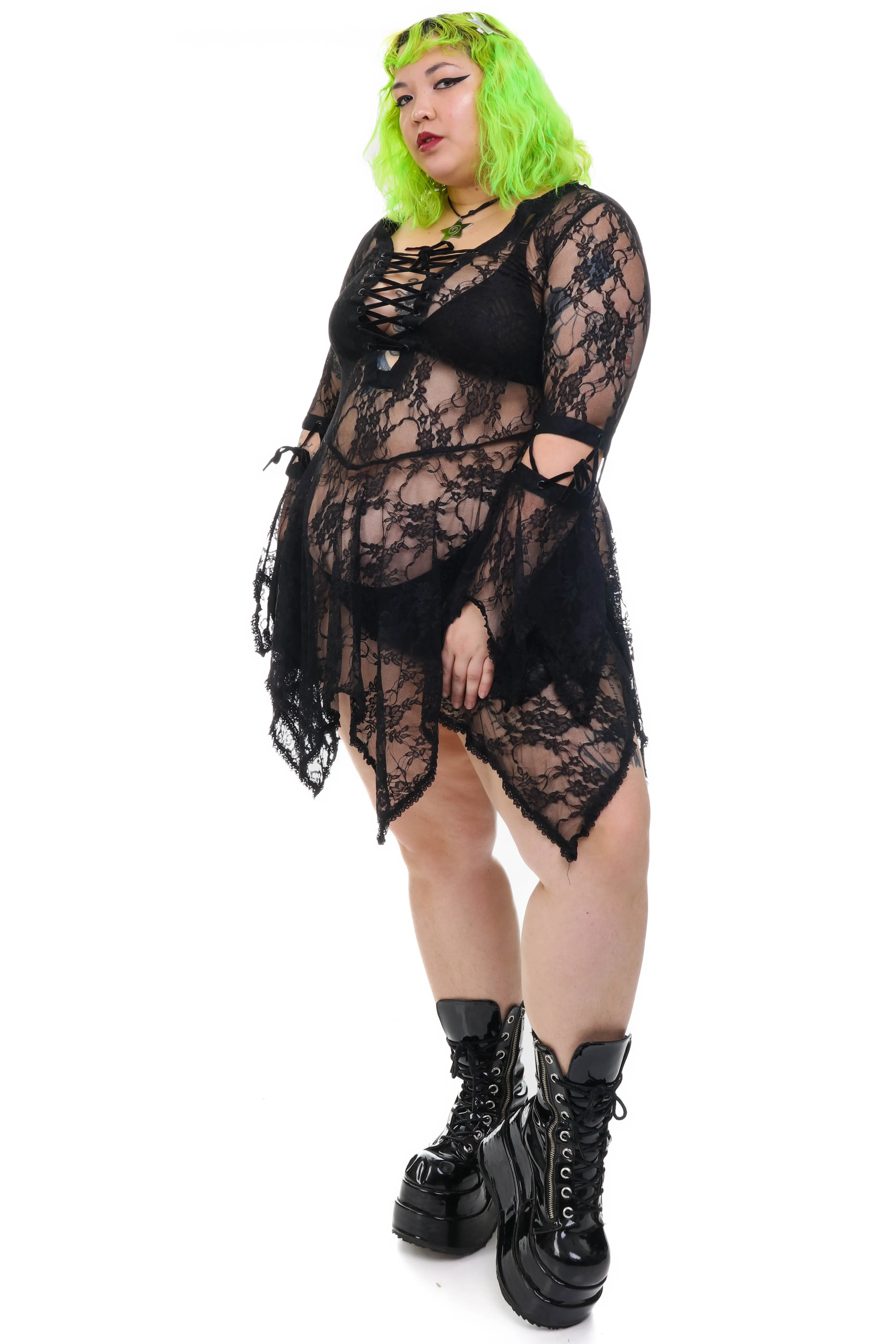 Sonja Black Lace Dress