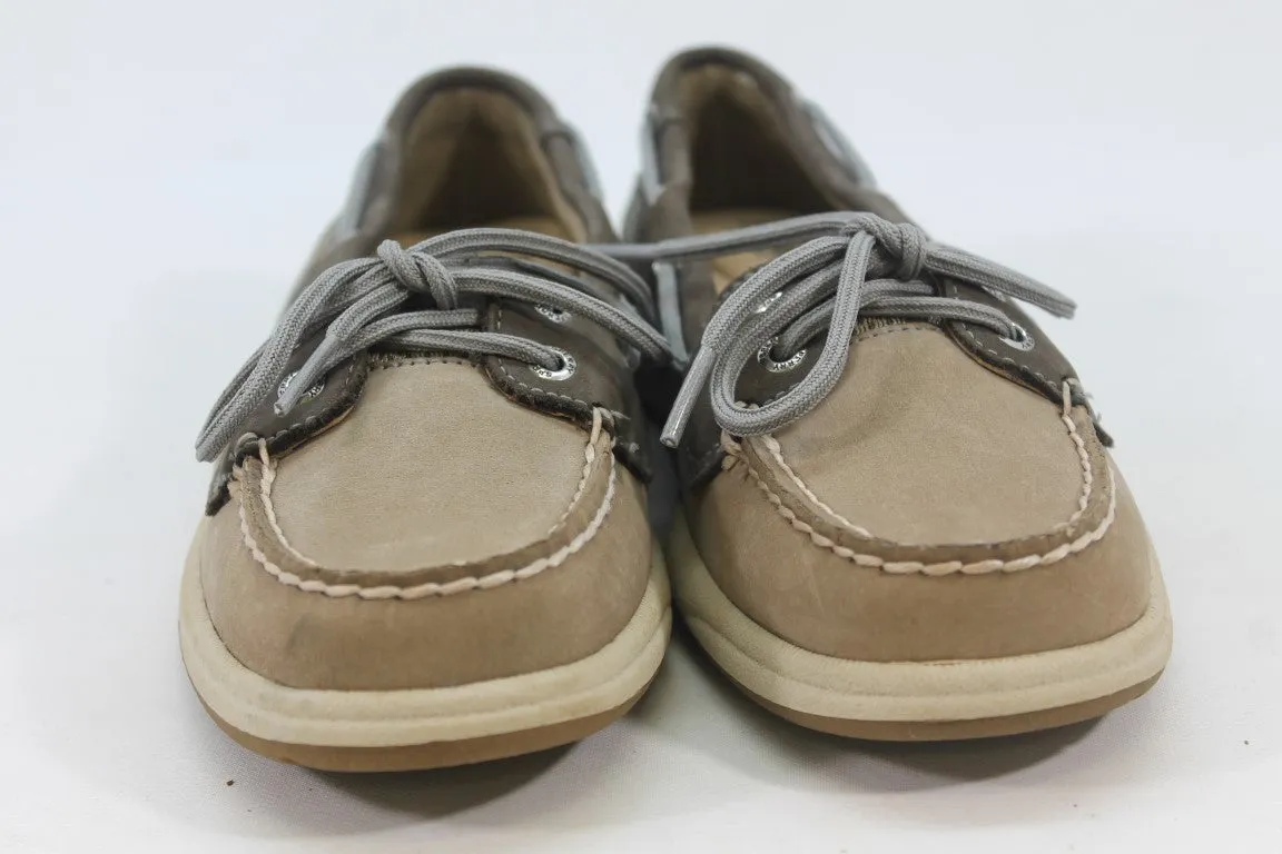 Sperry Koifish Boat Shoe Linen Oat Grey Women Size 6M