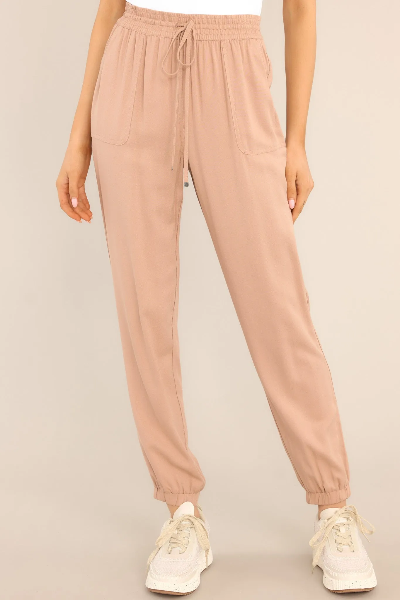 Stealth Stride Dusty Peach Joggers