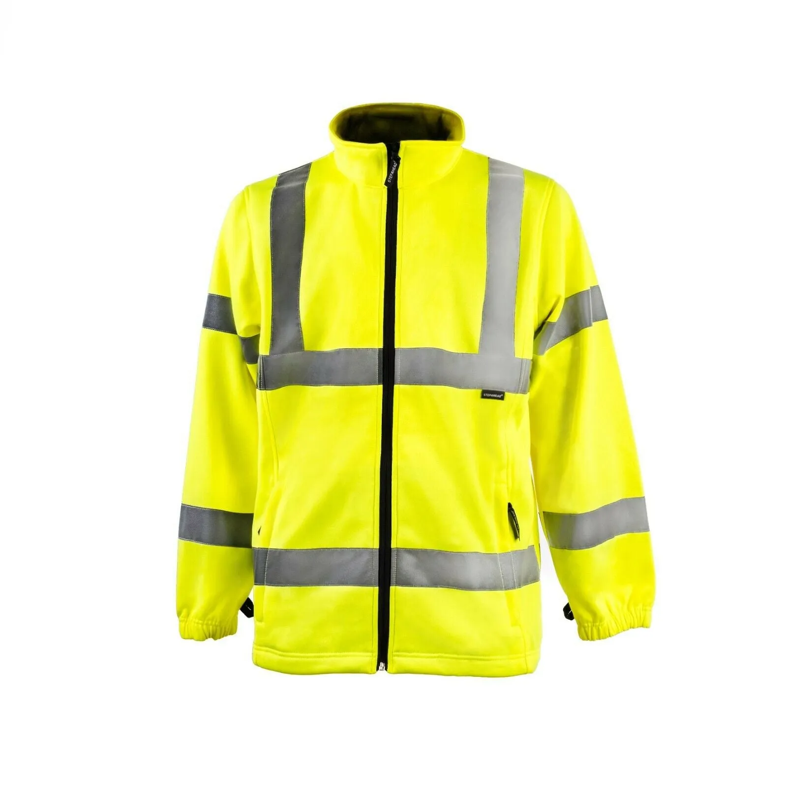 Men's High Visibility Full Zip Fleece Jacket for Workwear