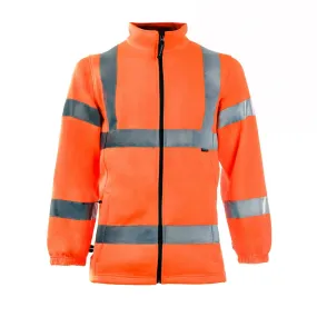 Men's High Visibility Full Zip Fleece Jacket for Workwear