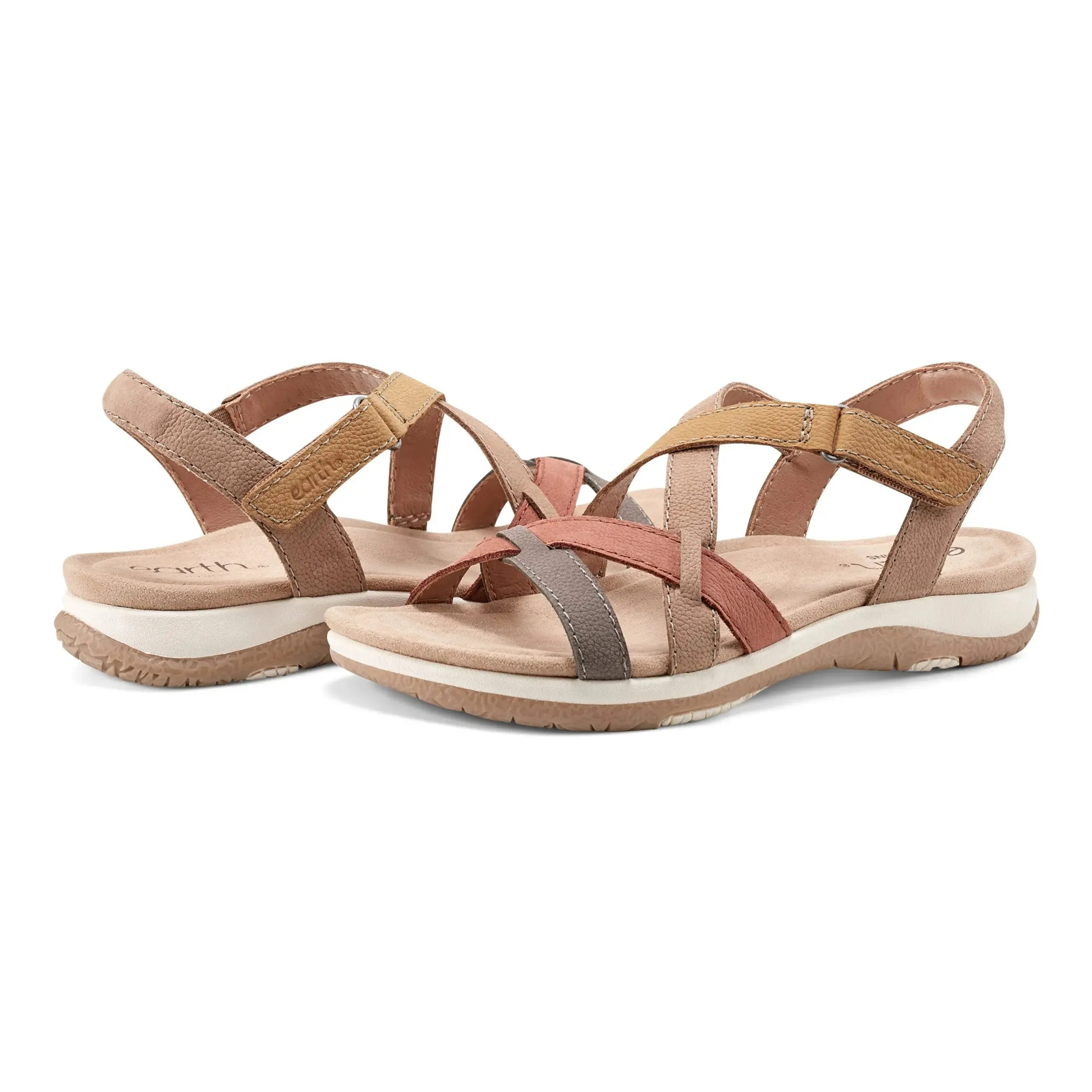 Sterling Casual Strappy Round Toe Flat Sandals