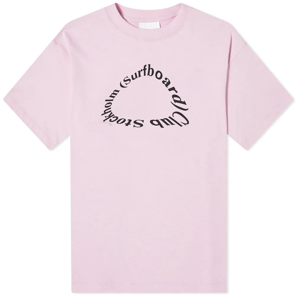 Stockholm Surfboard Club Kil Logo T-Shirt - END. ExclusiveAlmond Blossom