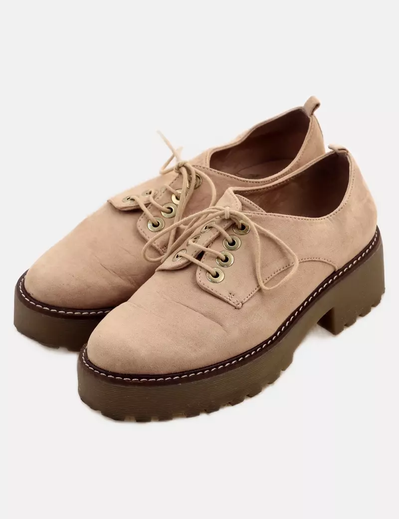 Stradivarius leather Oxford shoes