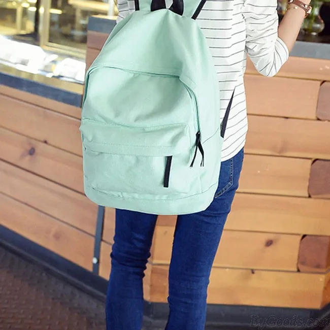 Student Rucksack School Bag Girl Canvas Backpacks